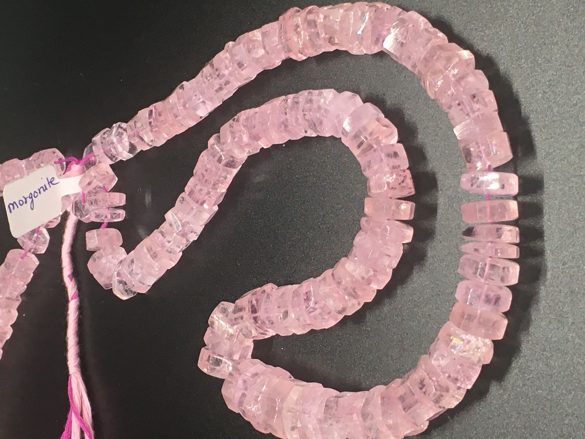 Morganite Disc Faceted