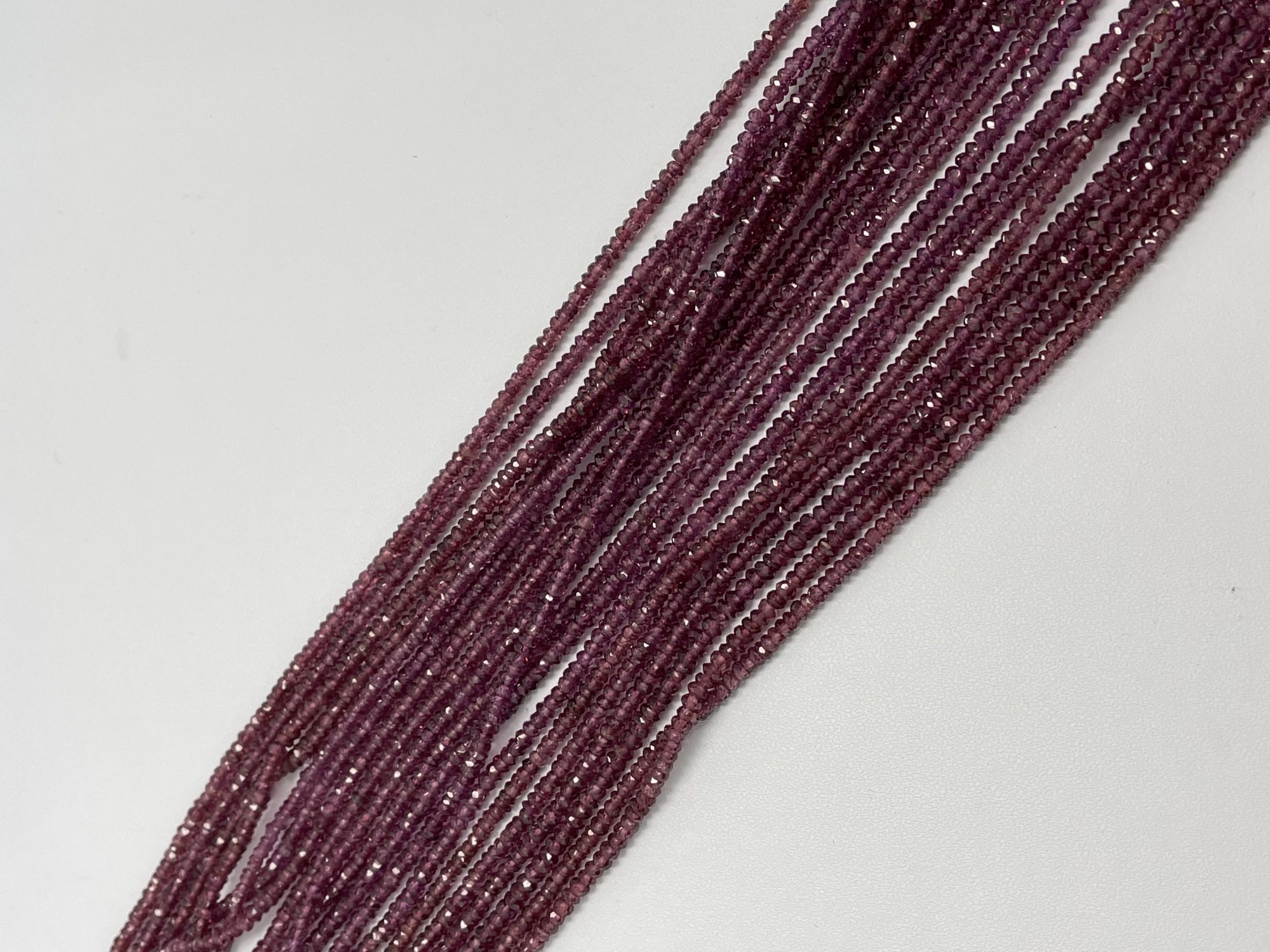 Purple Garnet Rondelle Faceted