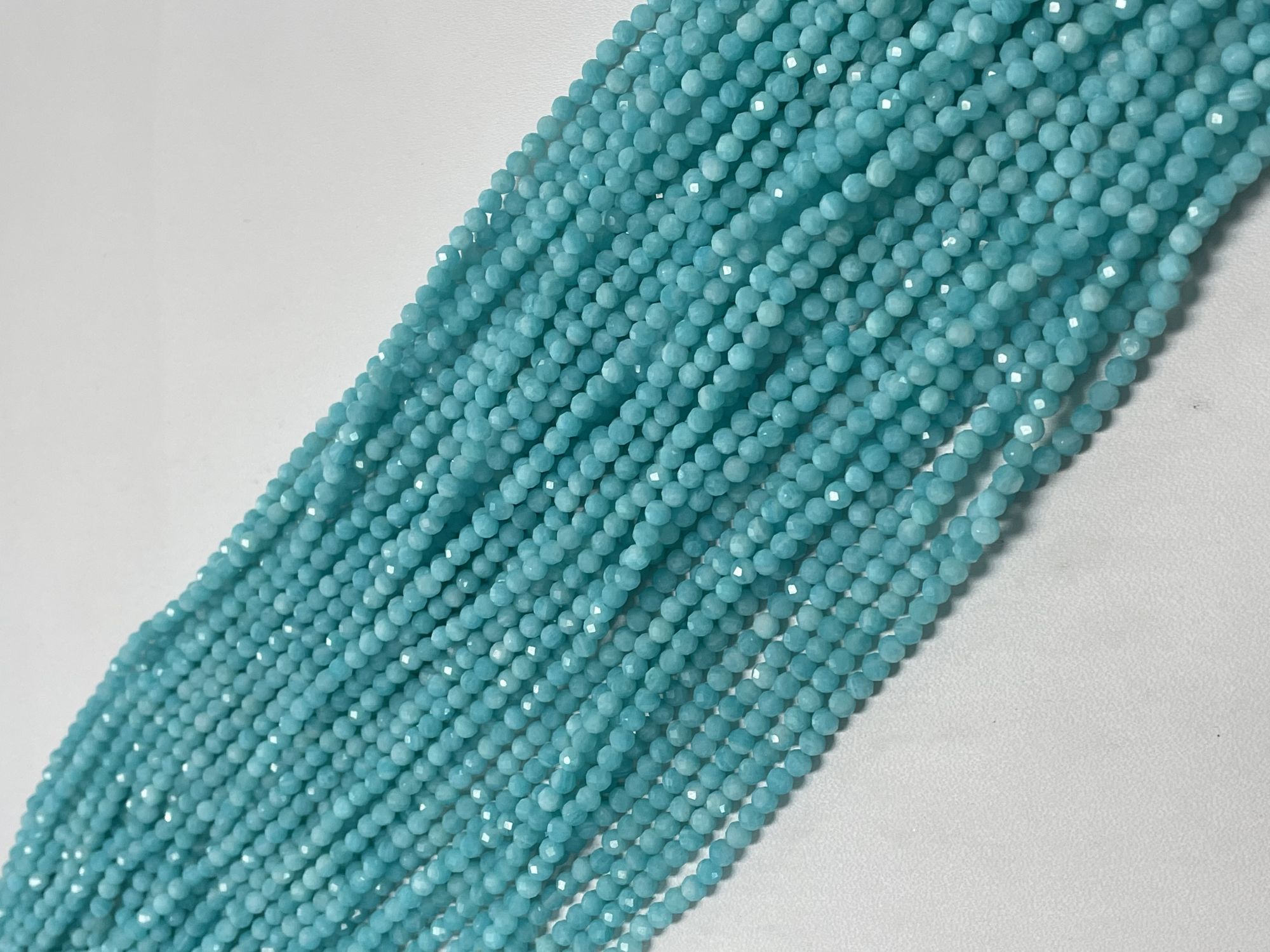 Amazonite Rondelle Faceted