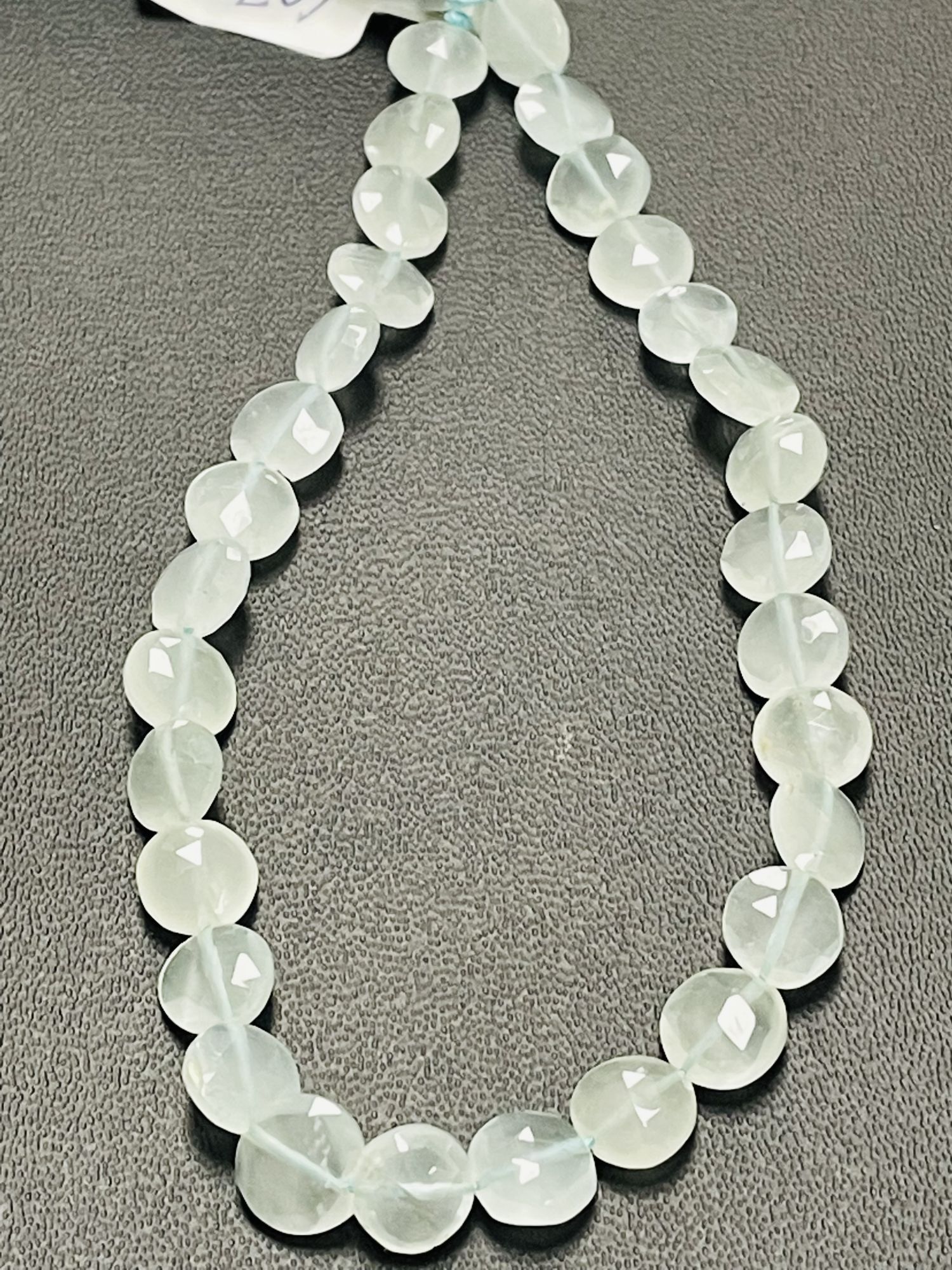 Aquamarine Coin Faceted