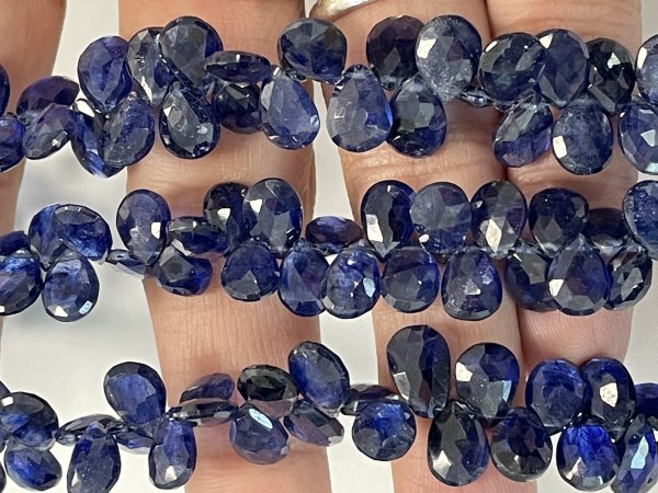 Blue Sapphire Pear Faceted