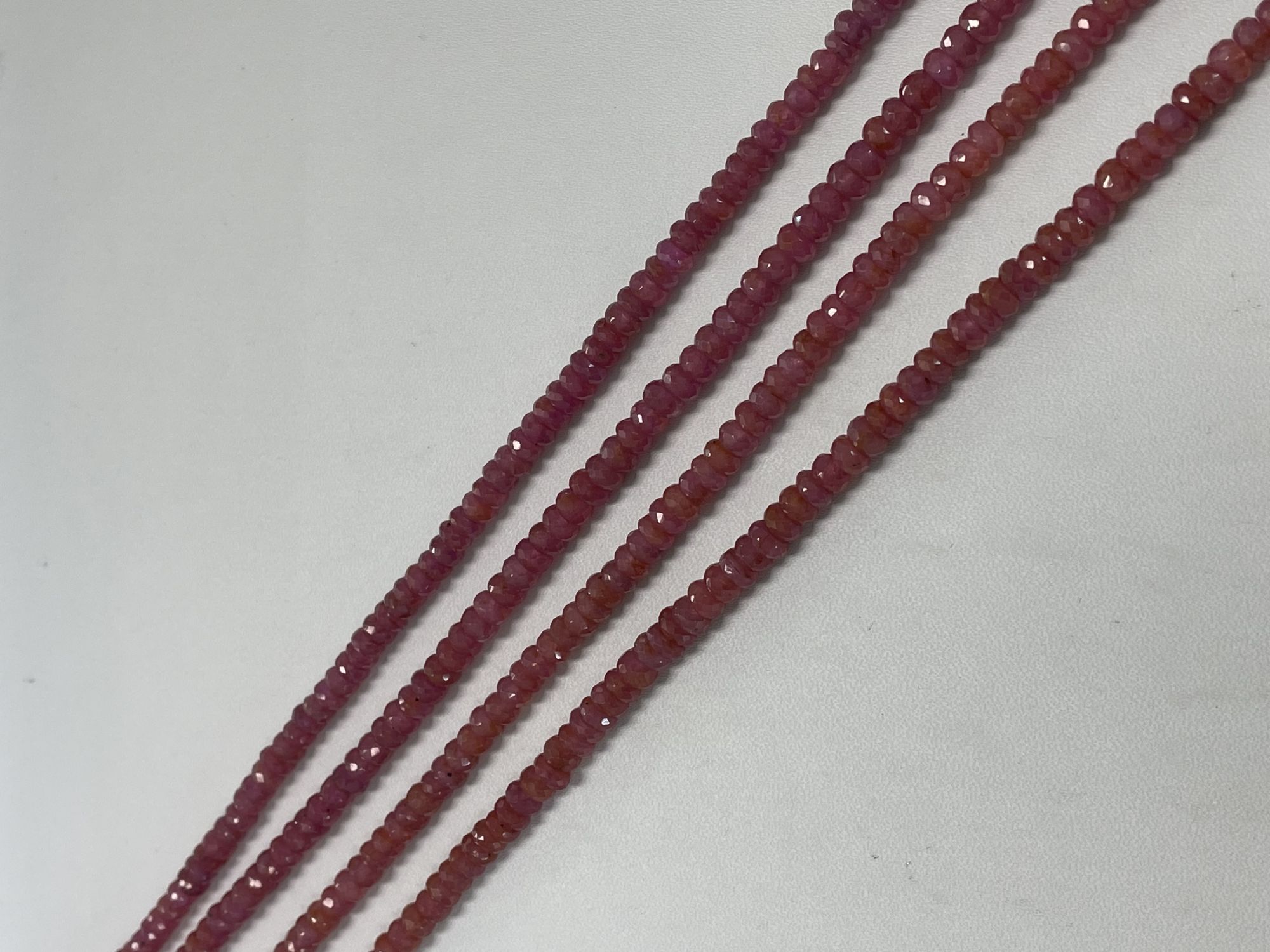 Pink Sapphire Rondelle Faceted