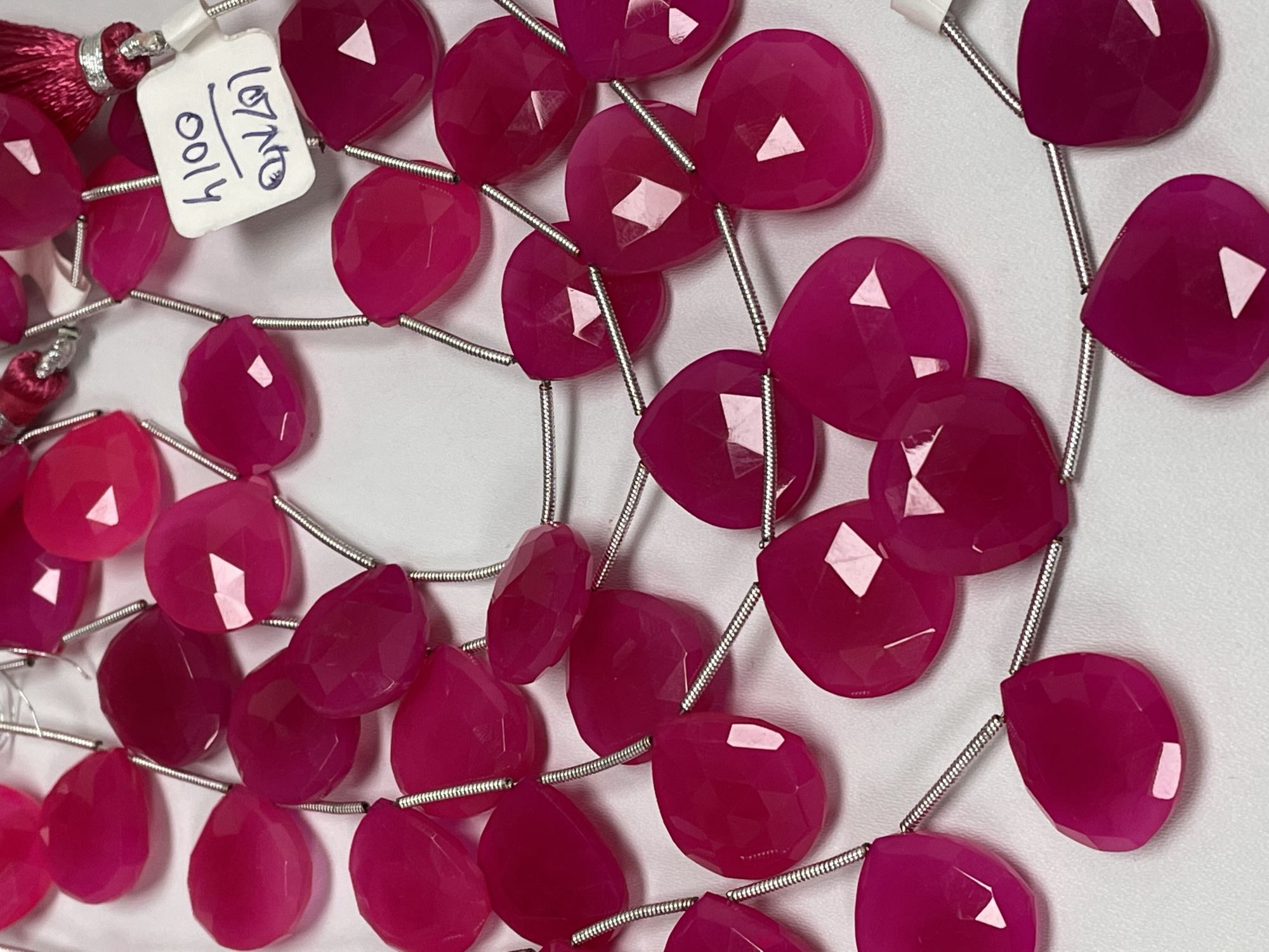 Pink Chalcedony Heart Faceted