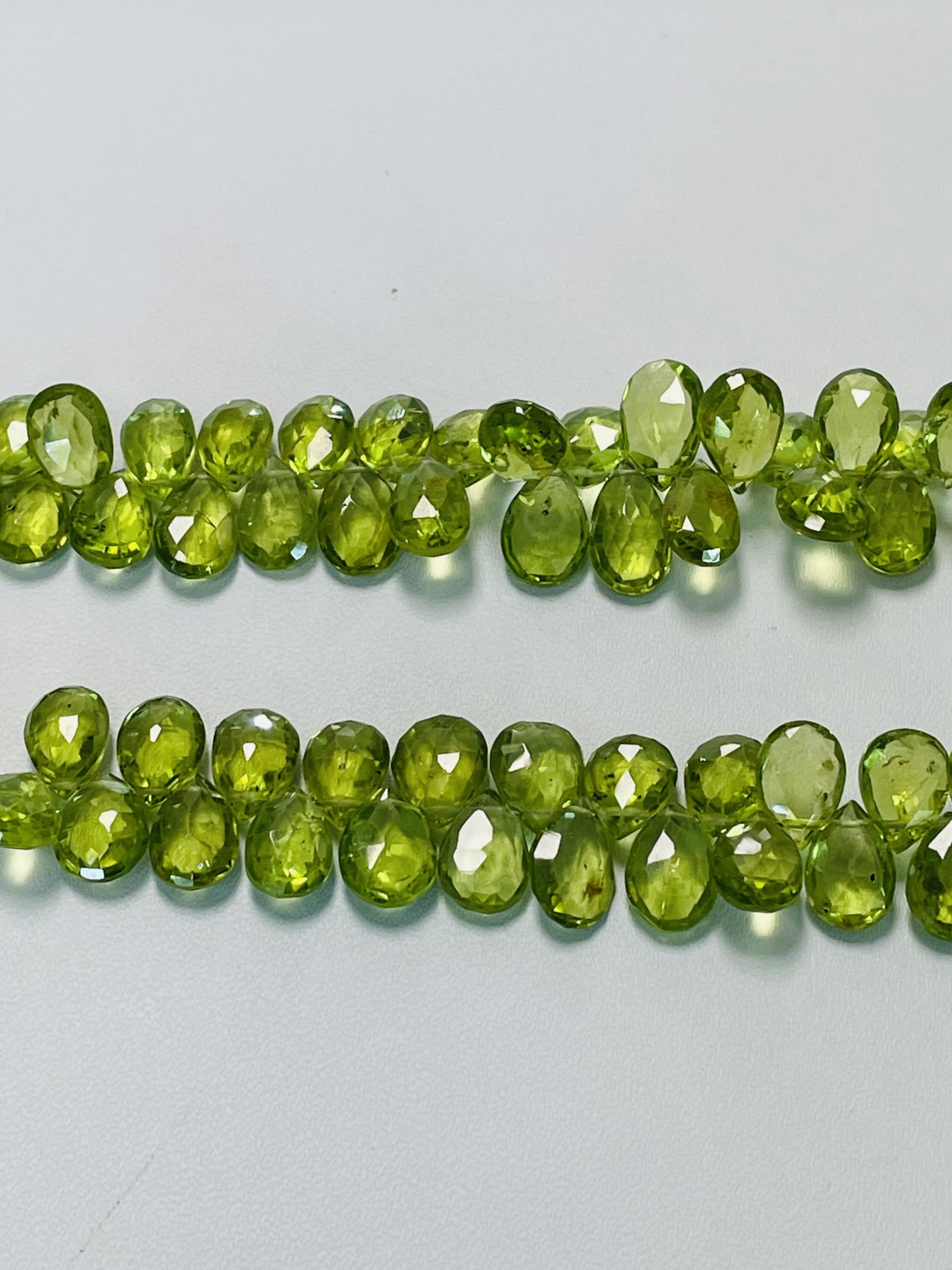 Peridot Pear Faceted
