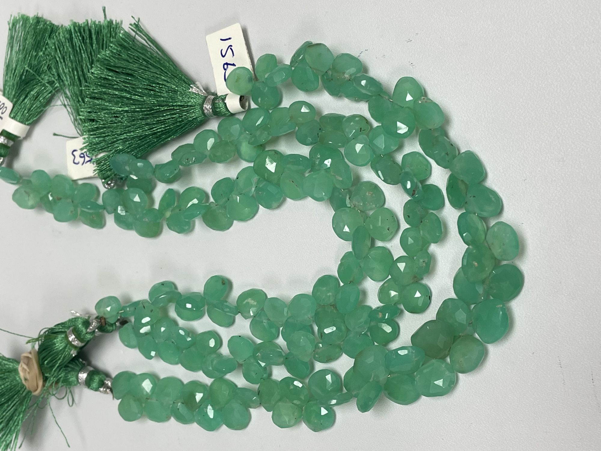 Chyrsoprase Hearts Faceted