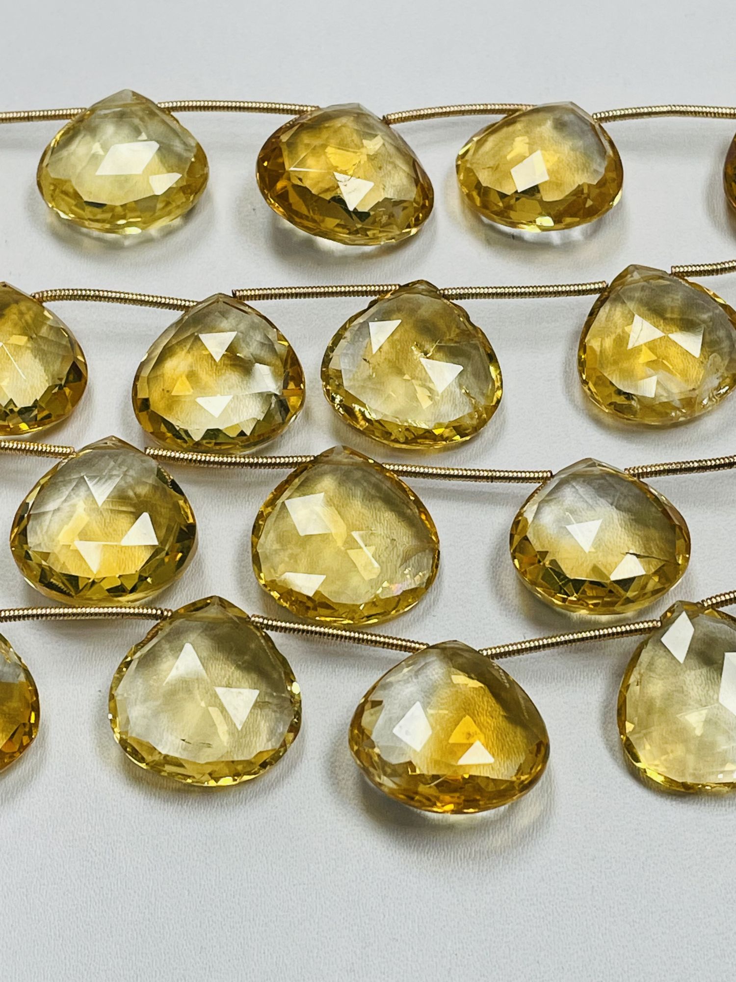 Citrine Heart Faceted