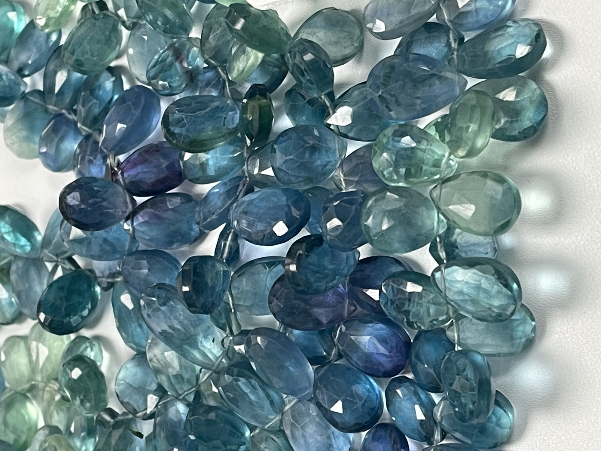 Fluorite Pear Faceted