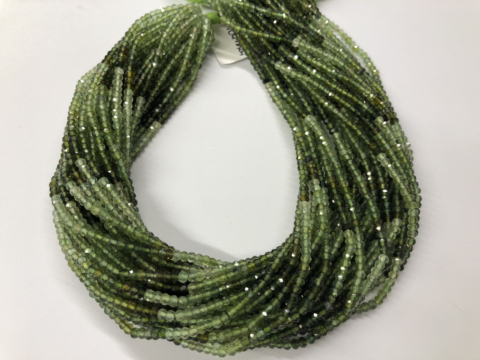 Natural  Tourmaline Rondelles Faceted