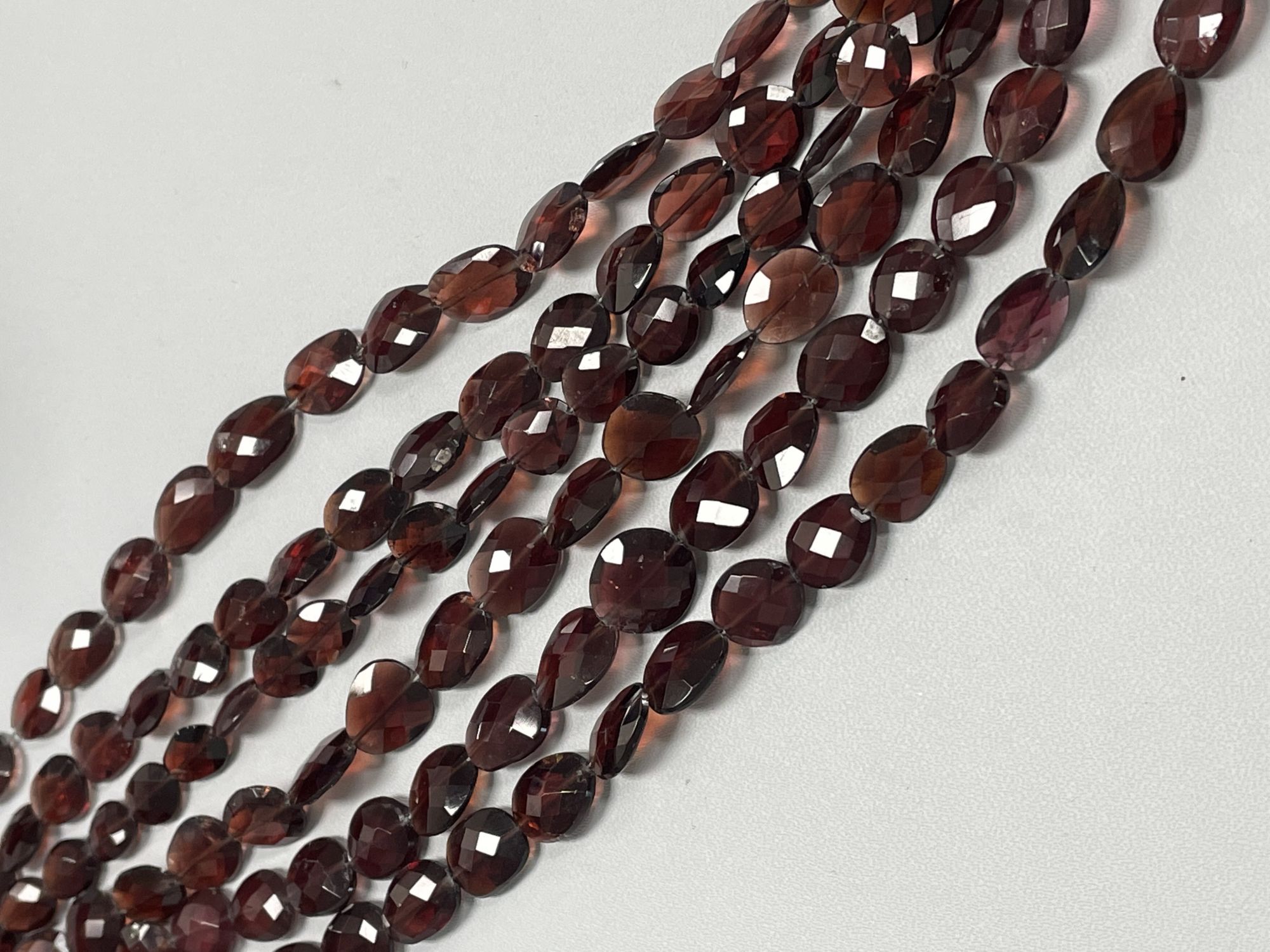 Red Garnet Oval Faceted