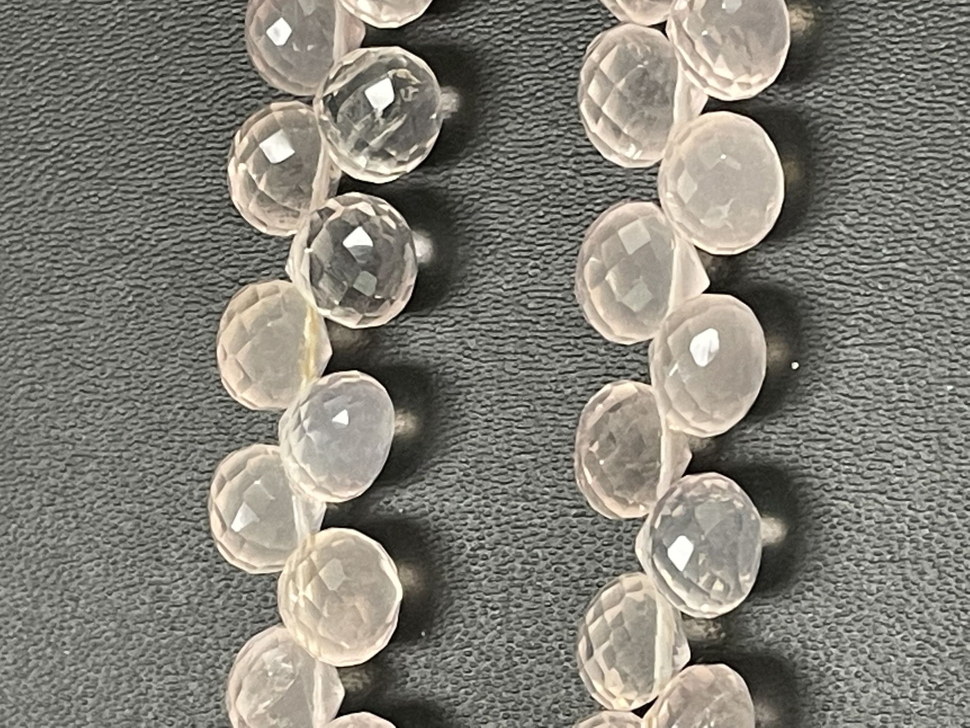 Pink Rose Quartz Onion Faceted