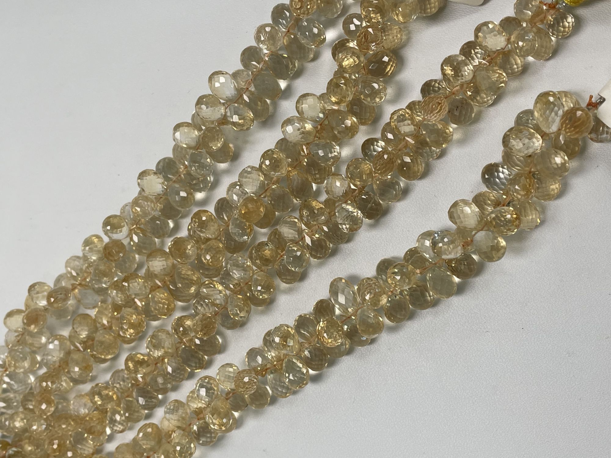 Citrine Drop Faceted