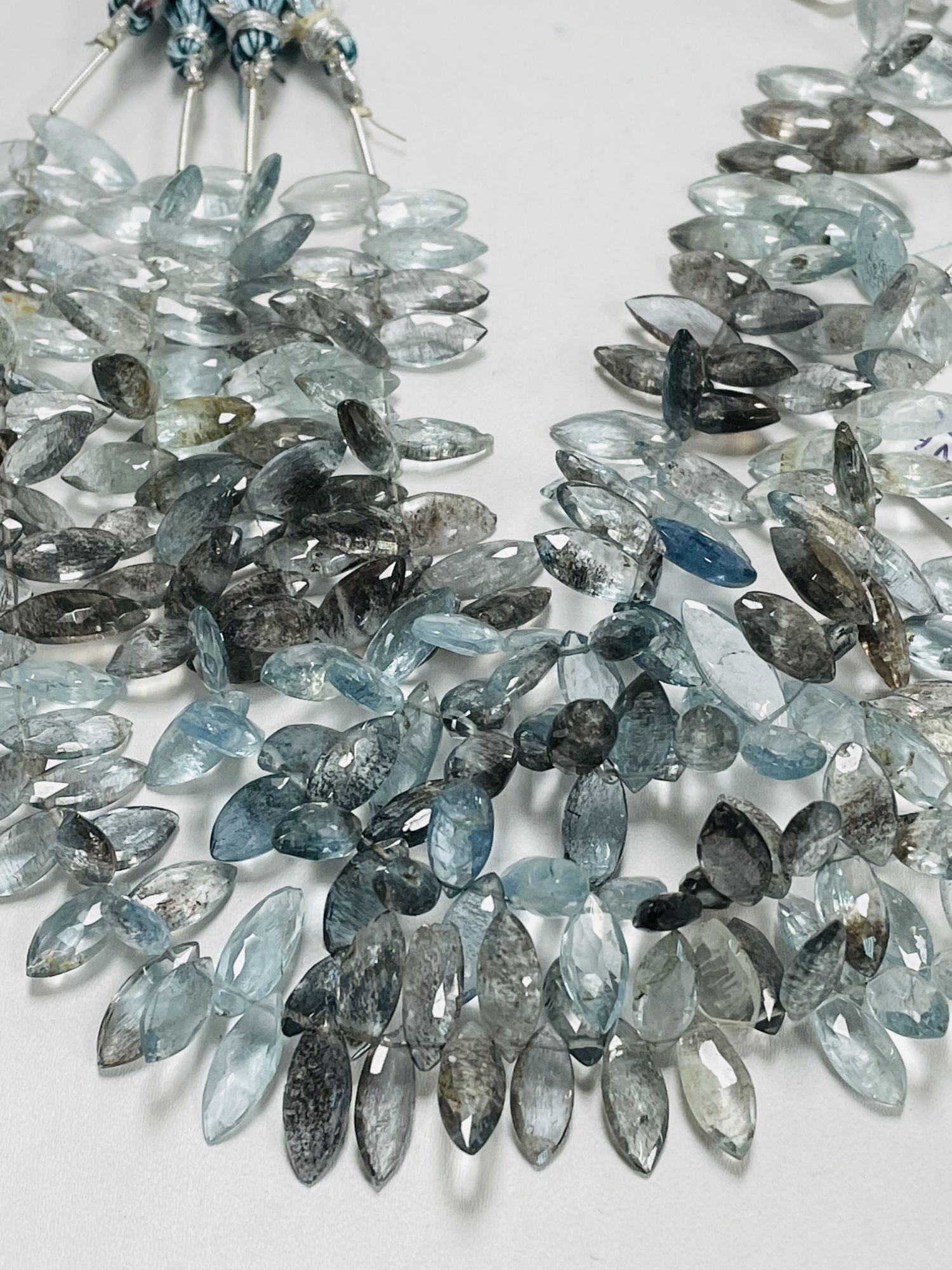 Copper Aquamarine Marquise Faceted