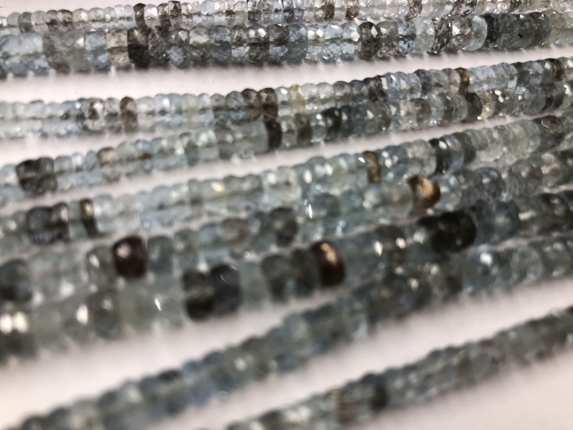 Copper Bearing Aquamarine rondelle