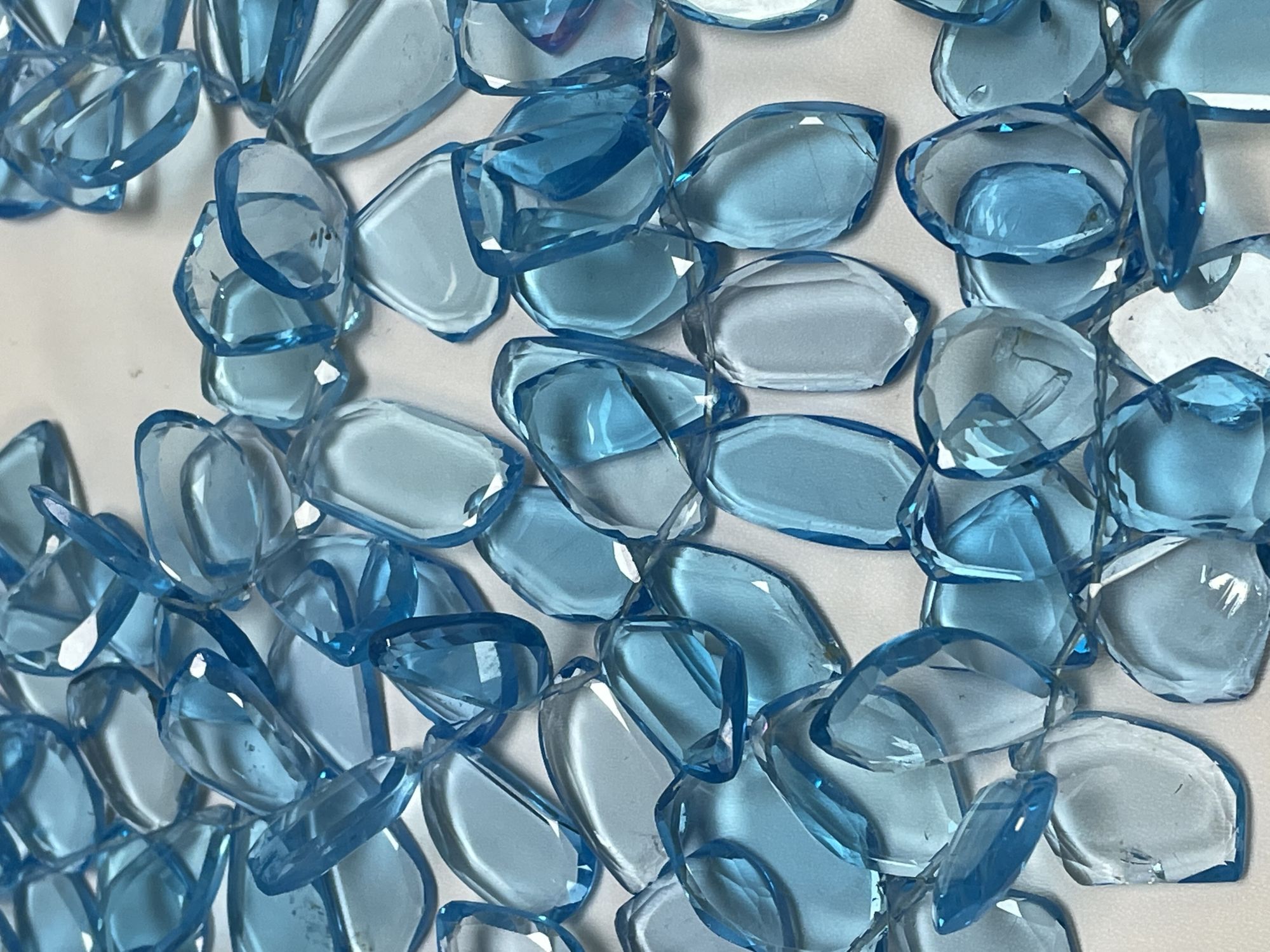 Swiss Blue Topaz Slice Smooth