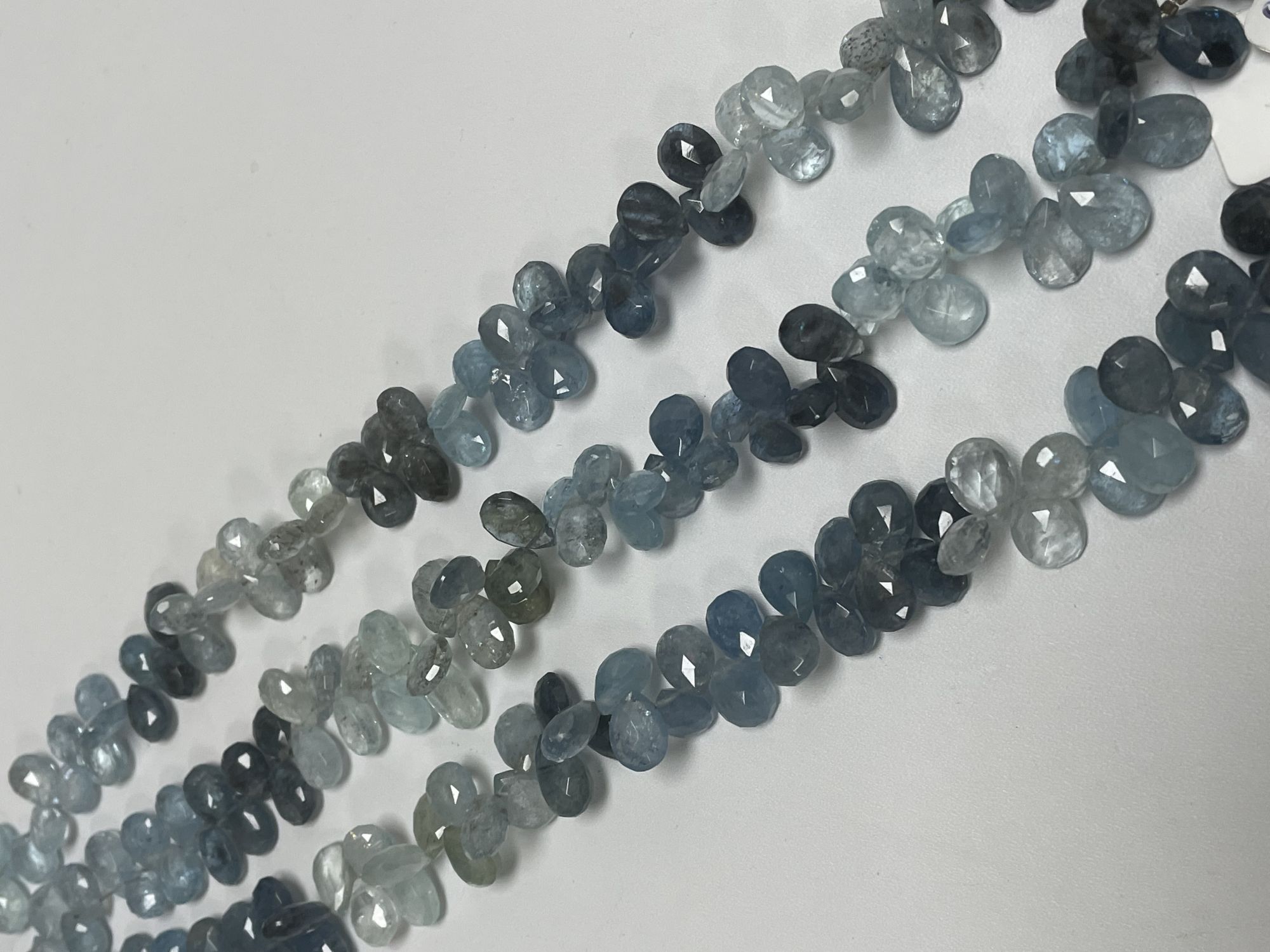 Aquamarine Pear Faceted