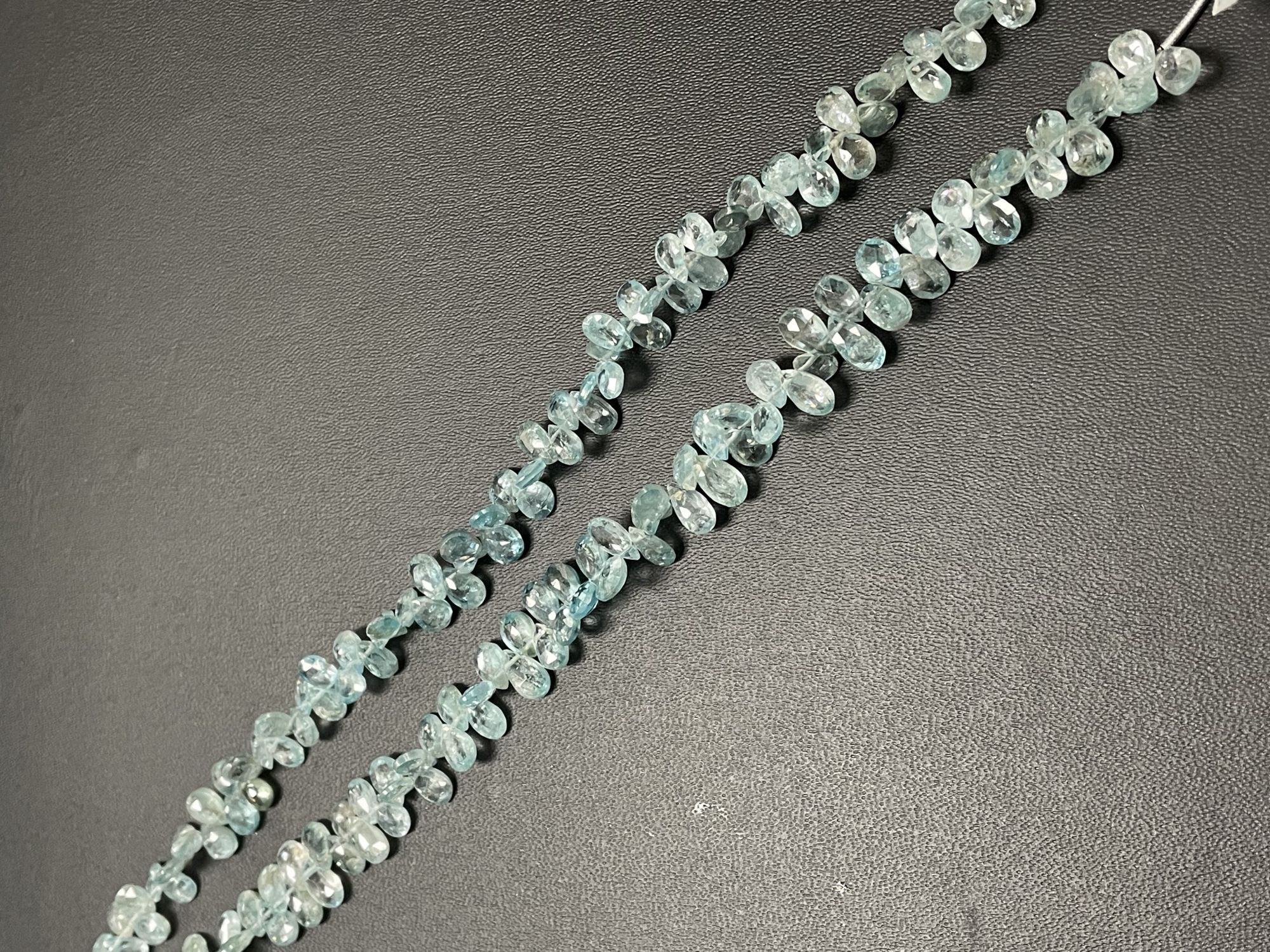 Blue Zircon Pear Faceted