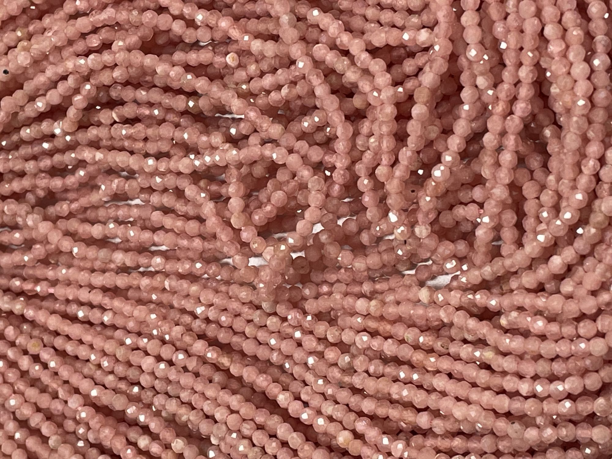 Rhodochrosite Rondelle Faceted