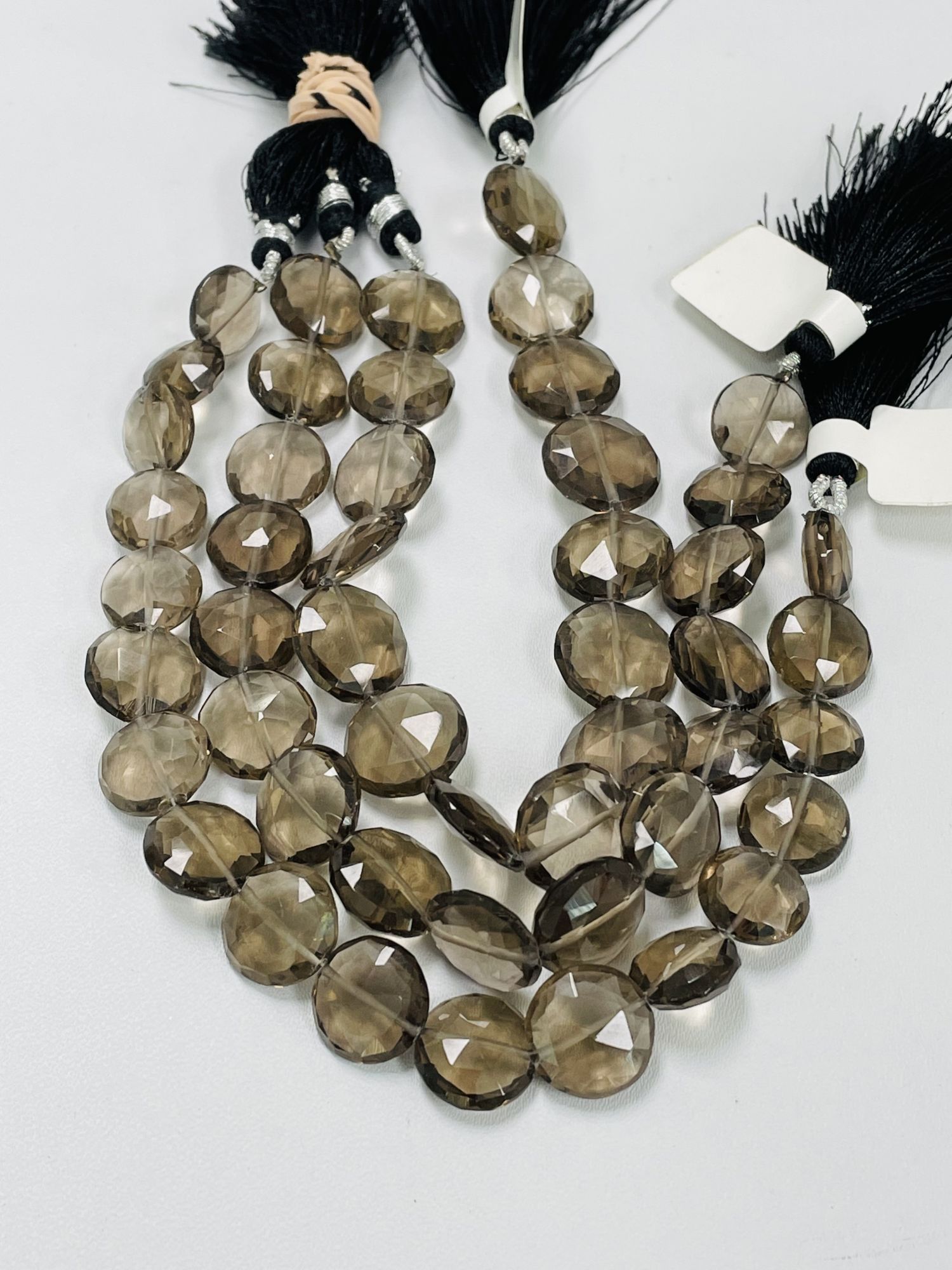 Smoky Quartz Coin Faceted