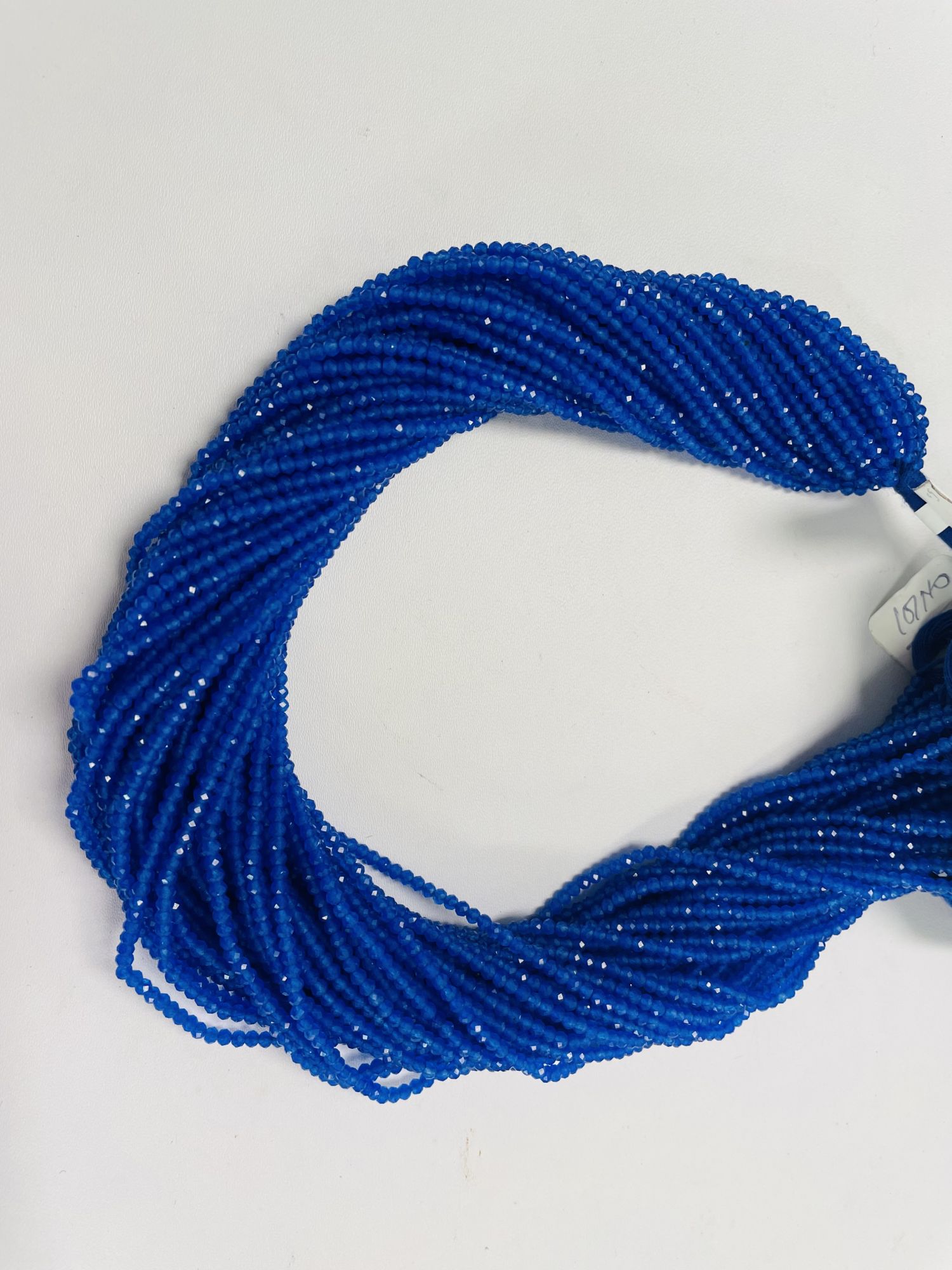 Blue Onyx Rondelle Faceted