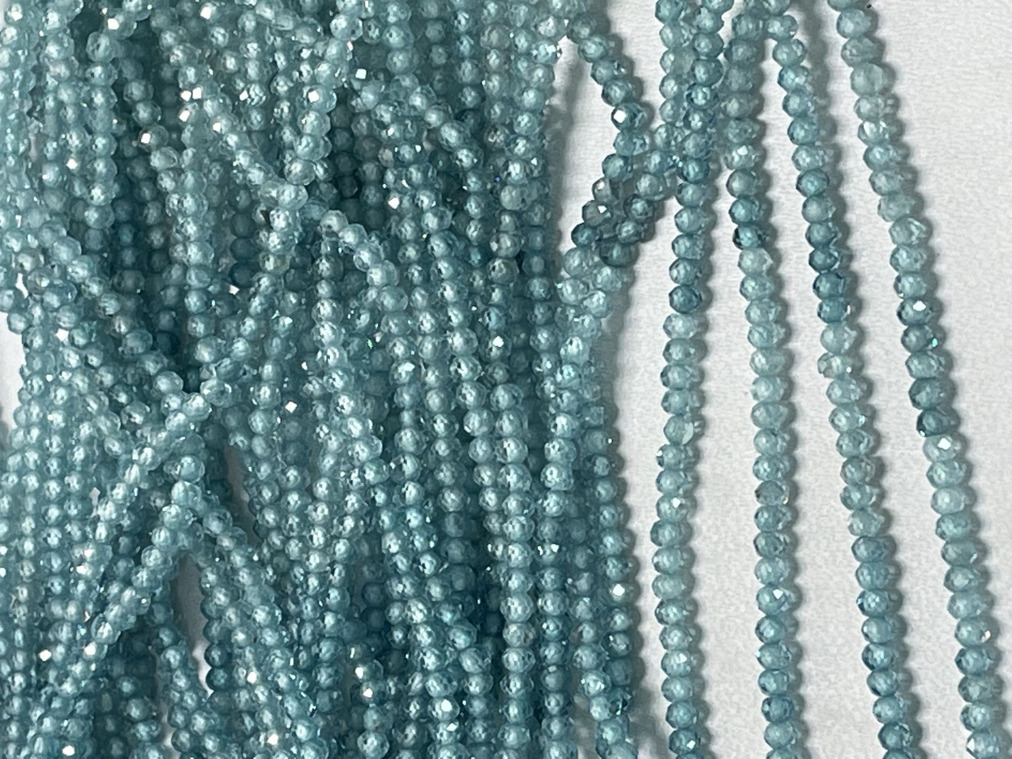 Shaded Zircon Rondelle Faceted