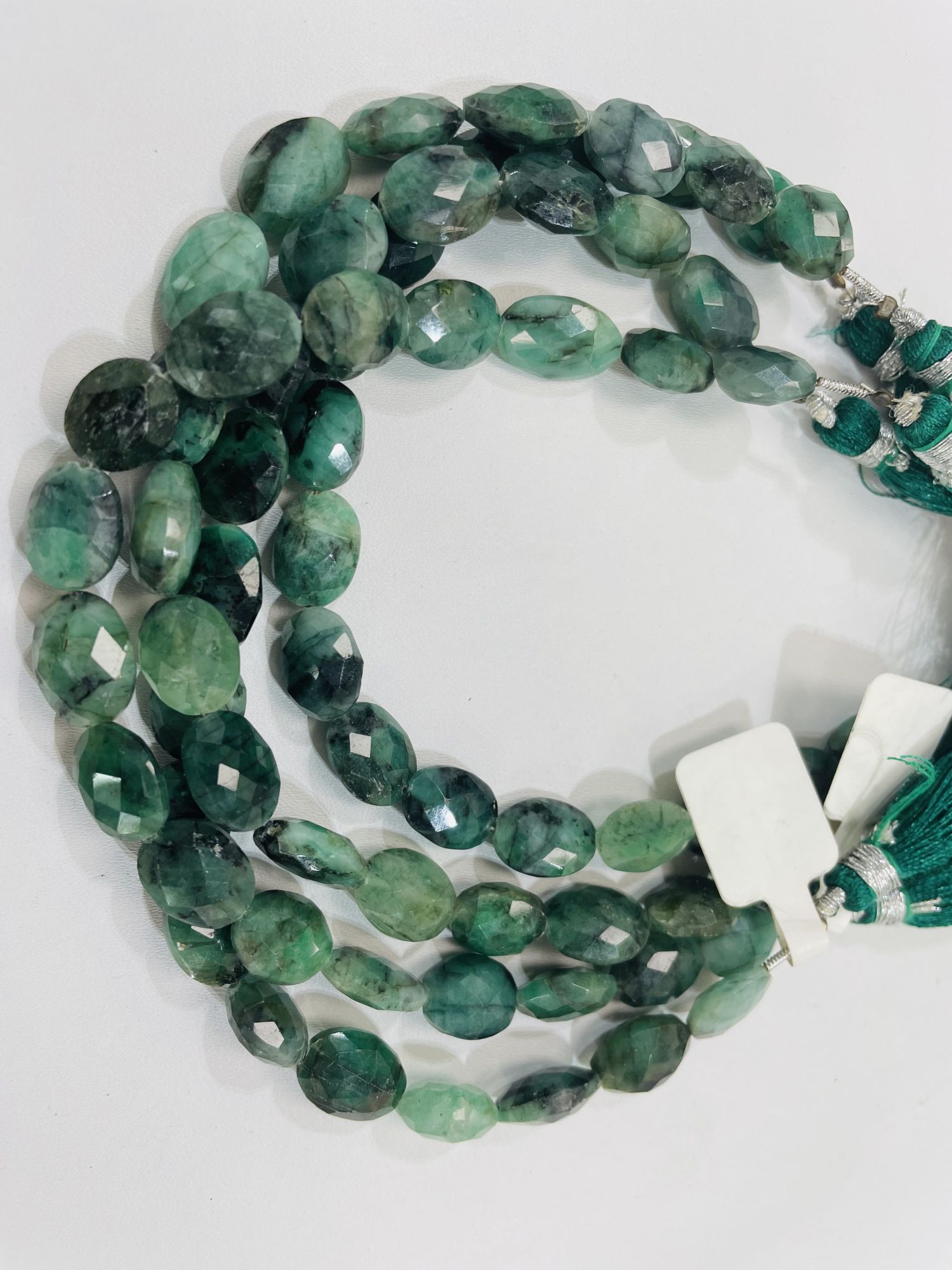 Shaded Emerald Oval Faceted