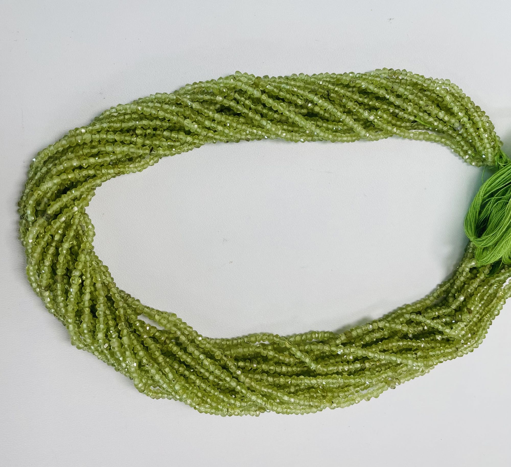 Peridot Rondelle Faceted