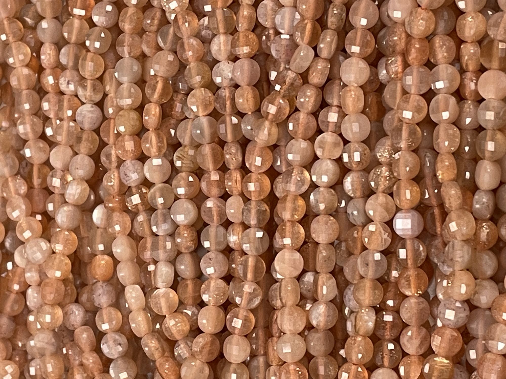 Sunstone Coin Faceted