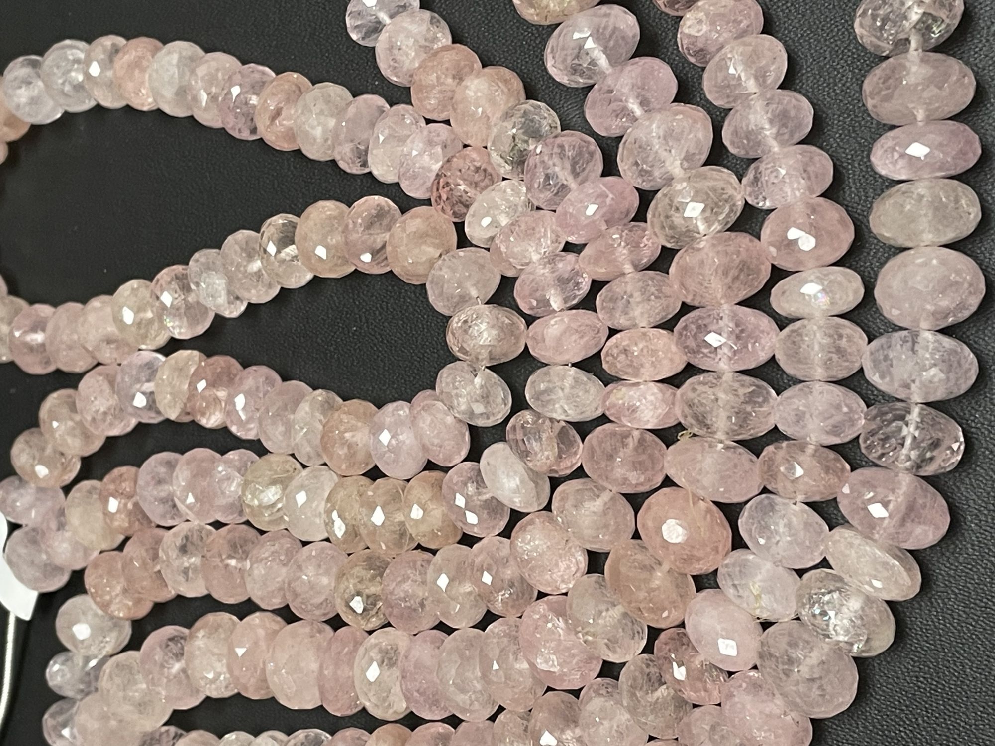 Morganite Rondelle Faceted