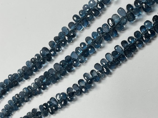 London Blue Topaz  Drop Faceted