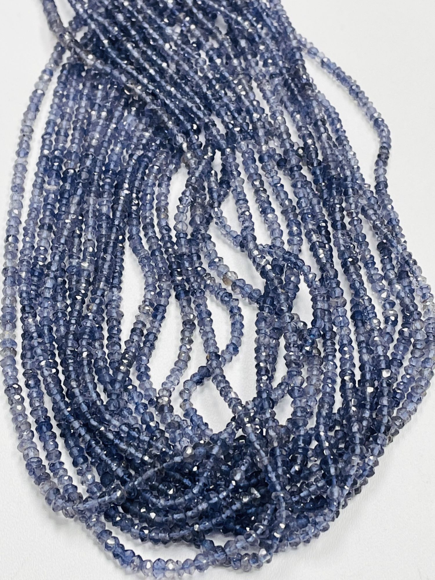 Iolite Rondelle Faceted