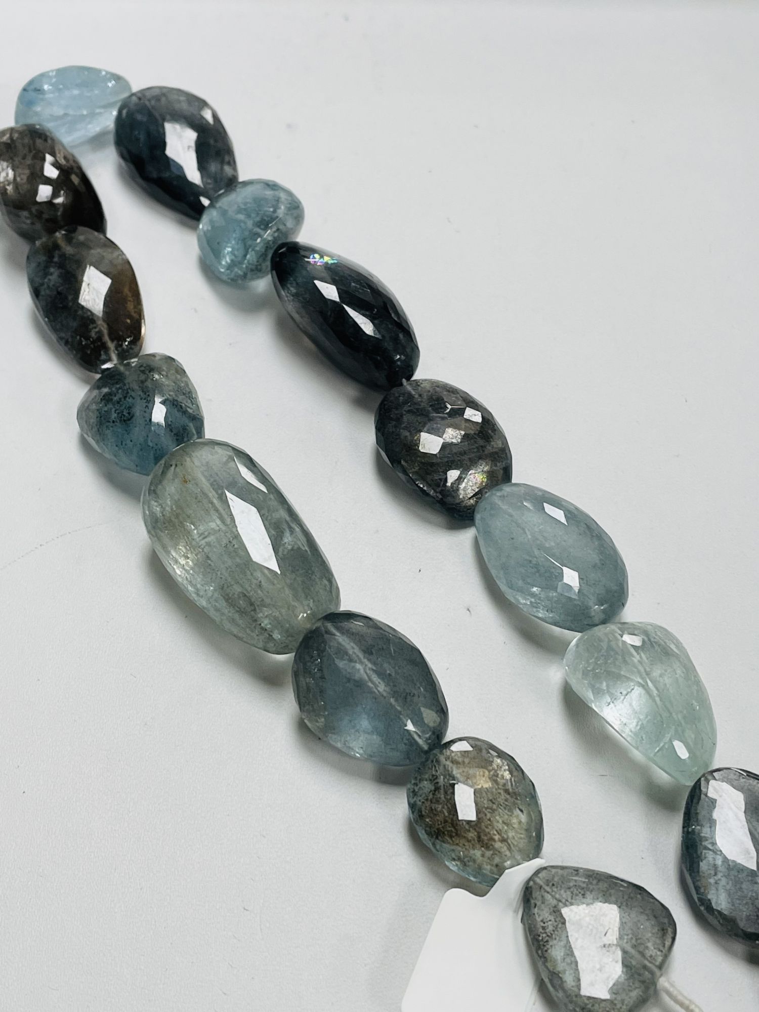 Copper Aquamarine Nugget Faceted