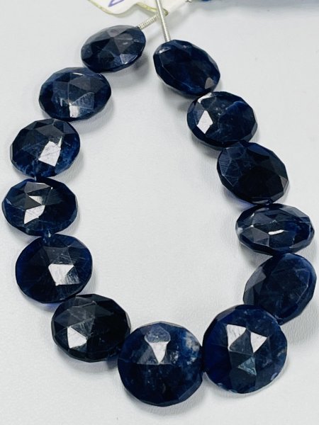 Sodalite Coin Faceted