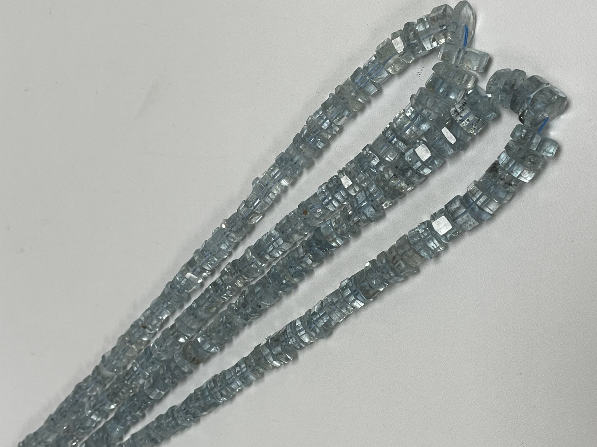 Copper Aquamarine Blot Faceted