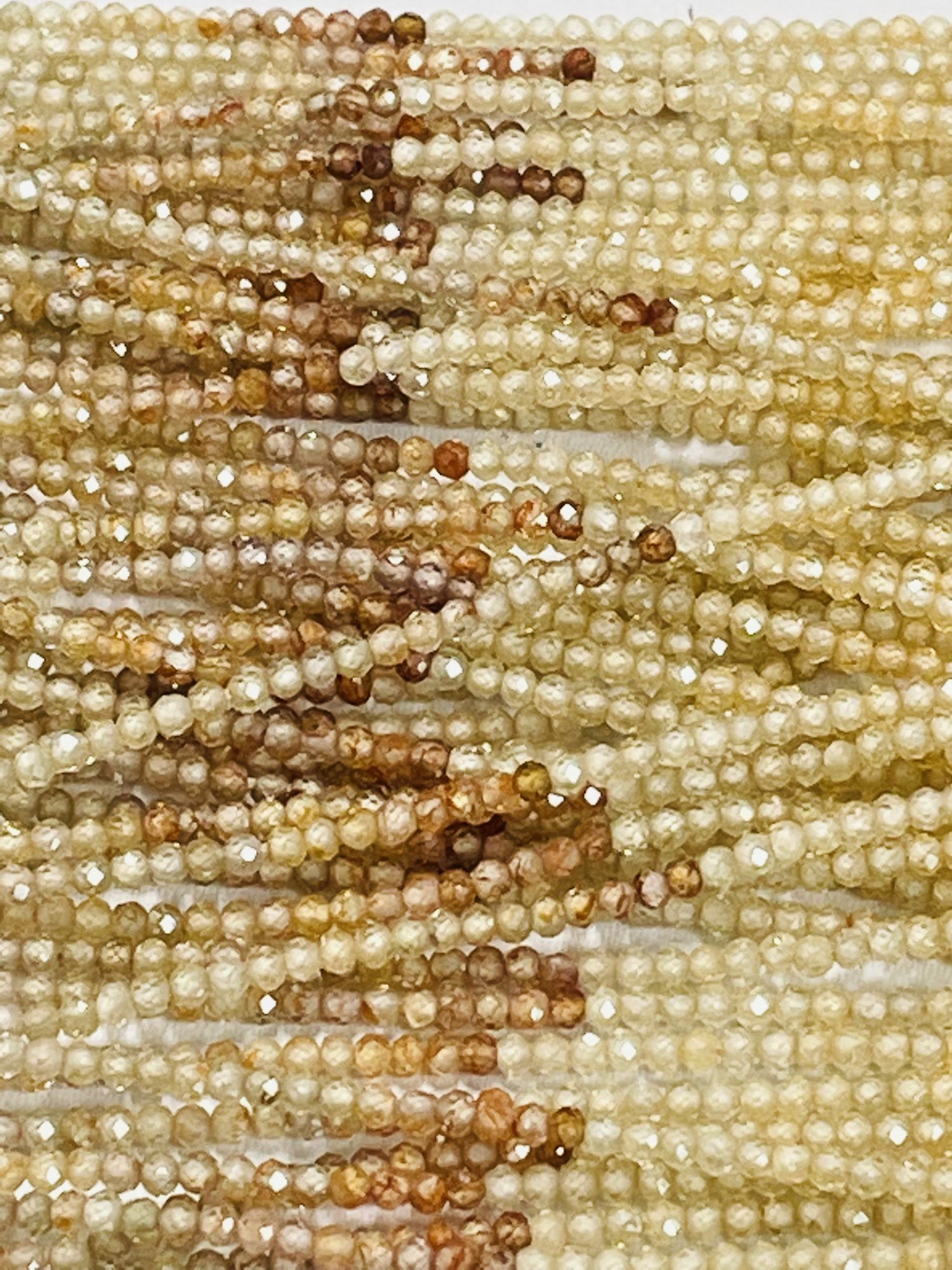 Natural Multi Zircon Rondelle Faceted