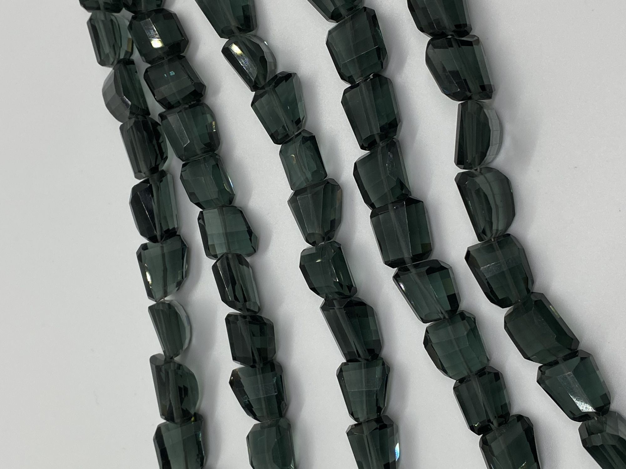 Grey Hydro Quartz Nuggets Faceted