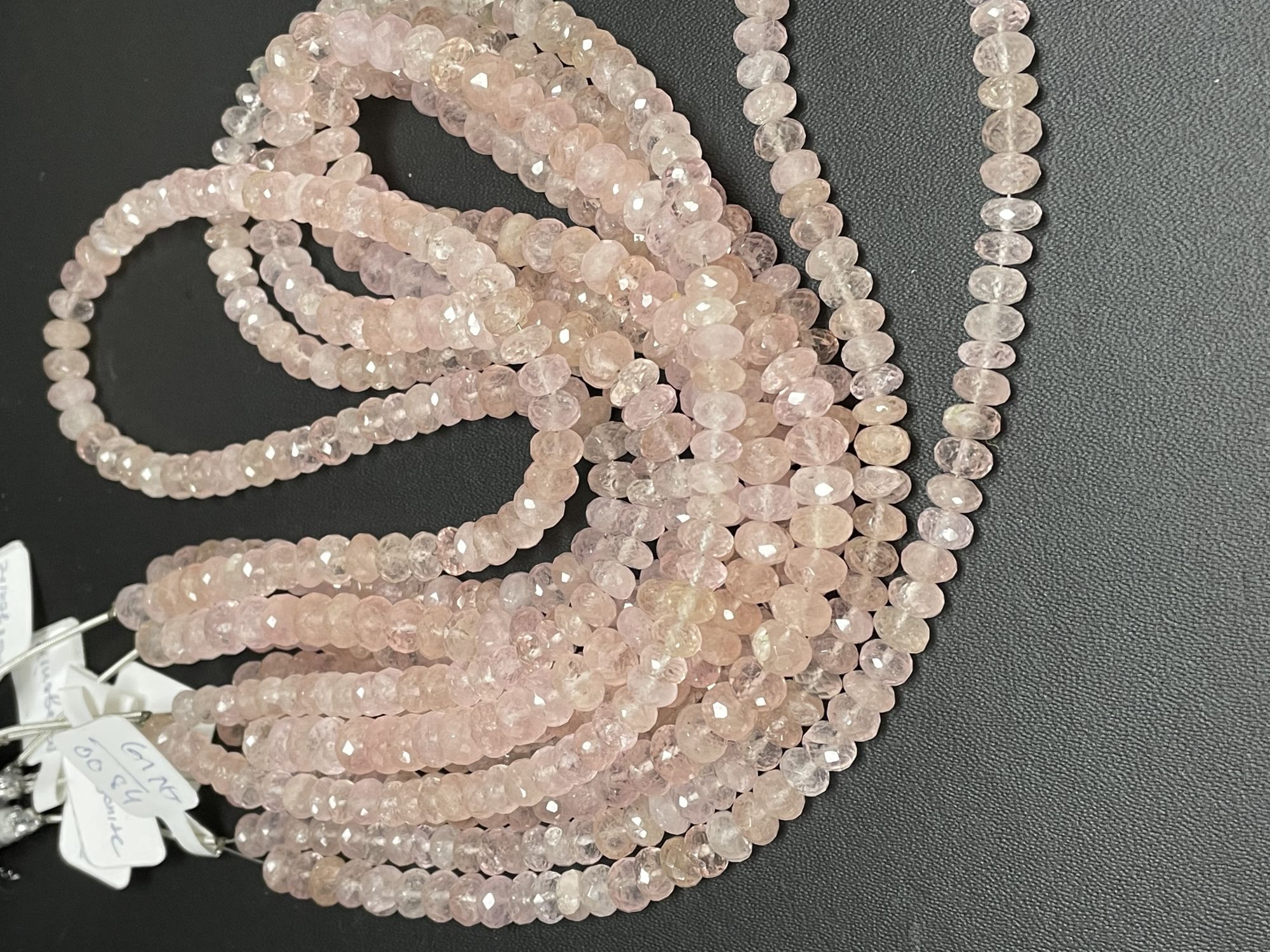 Morganite Rondelle Faceted