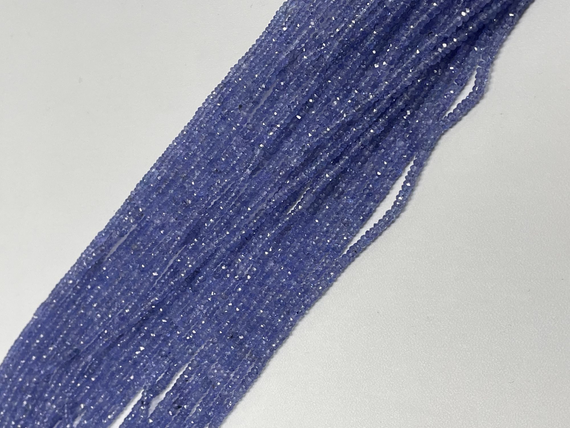 Natural Tanzanite Rondelles Faceted