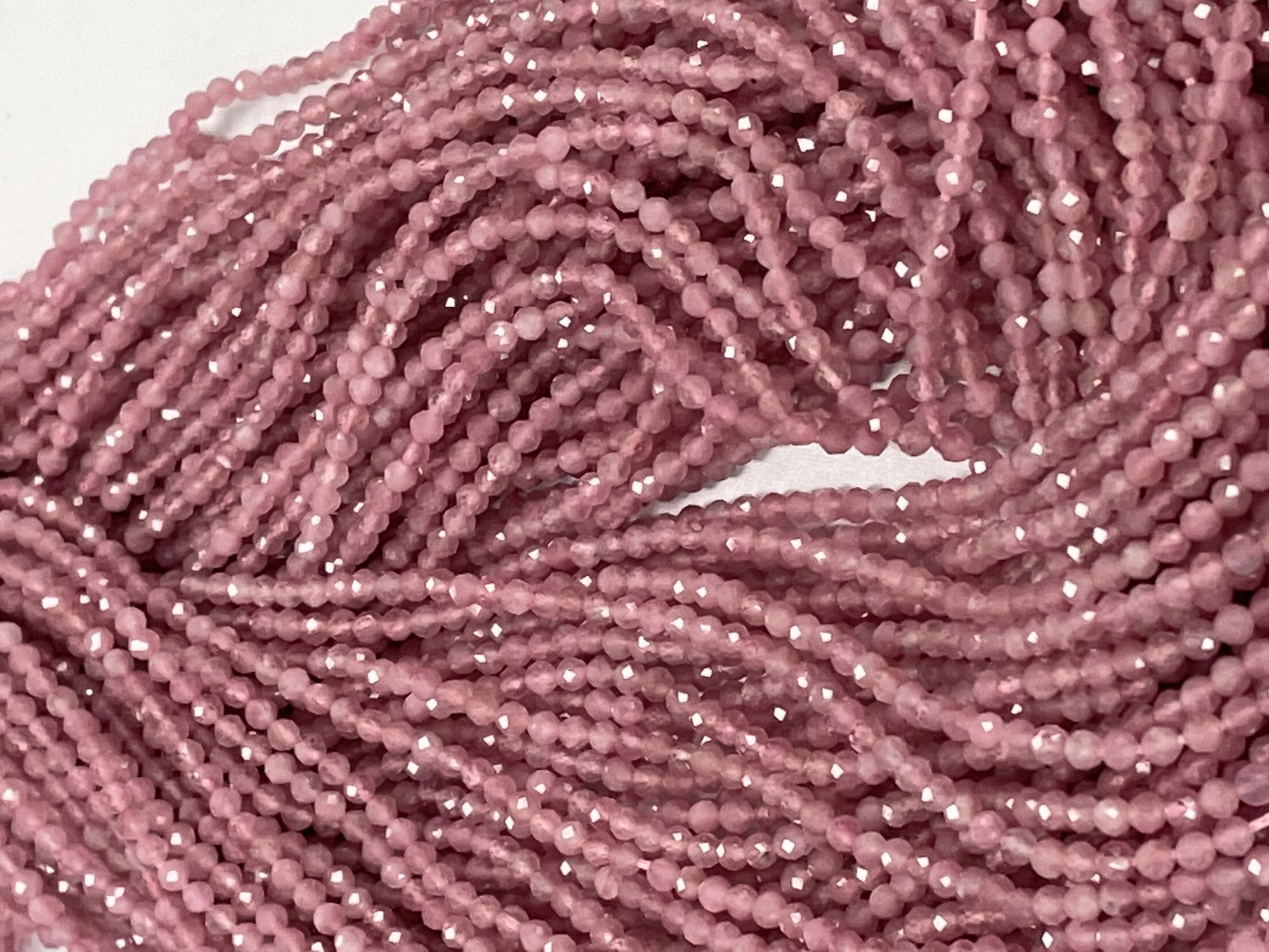 Pink Tourmaline Rondelle Faceted