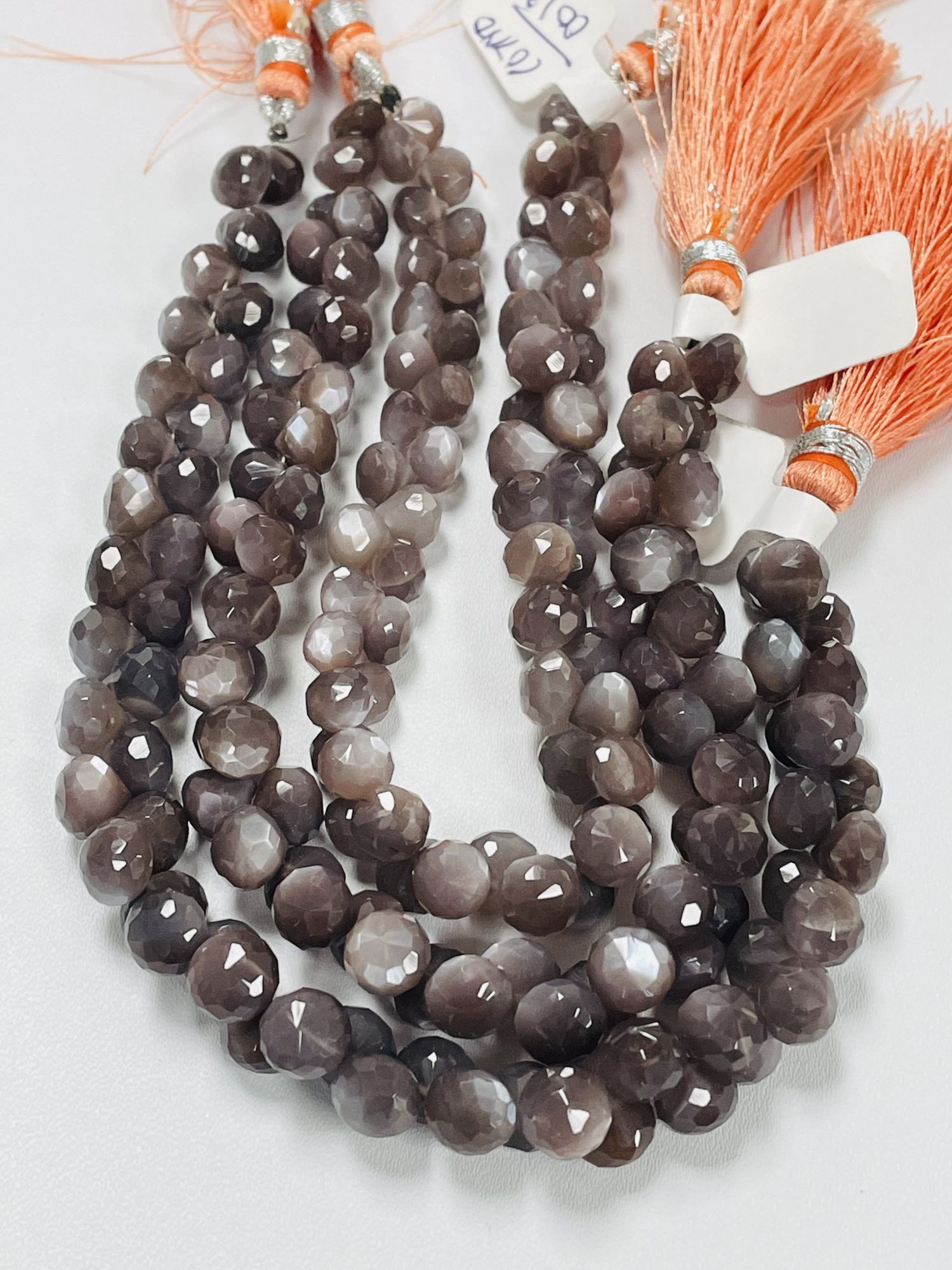 Chocolate Moonstone Onion Faceted