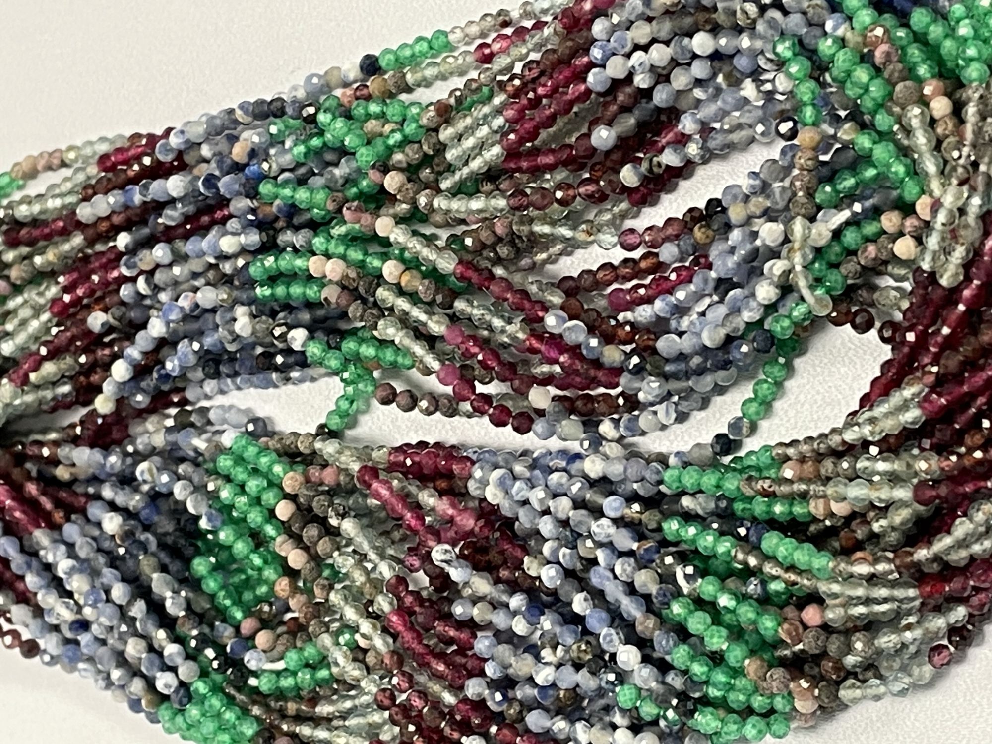 Multistone Rondelle Faceted