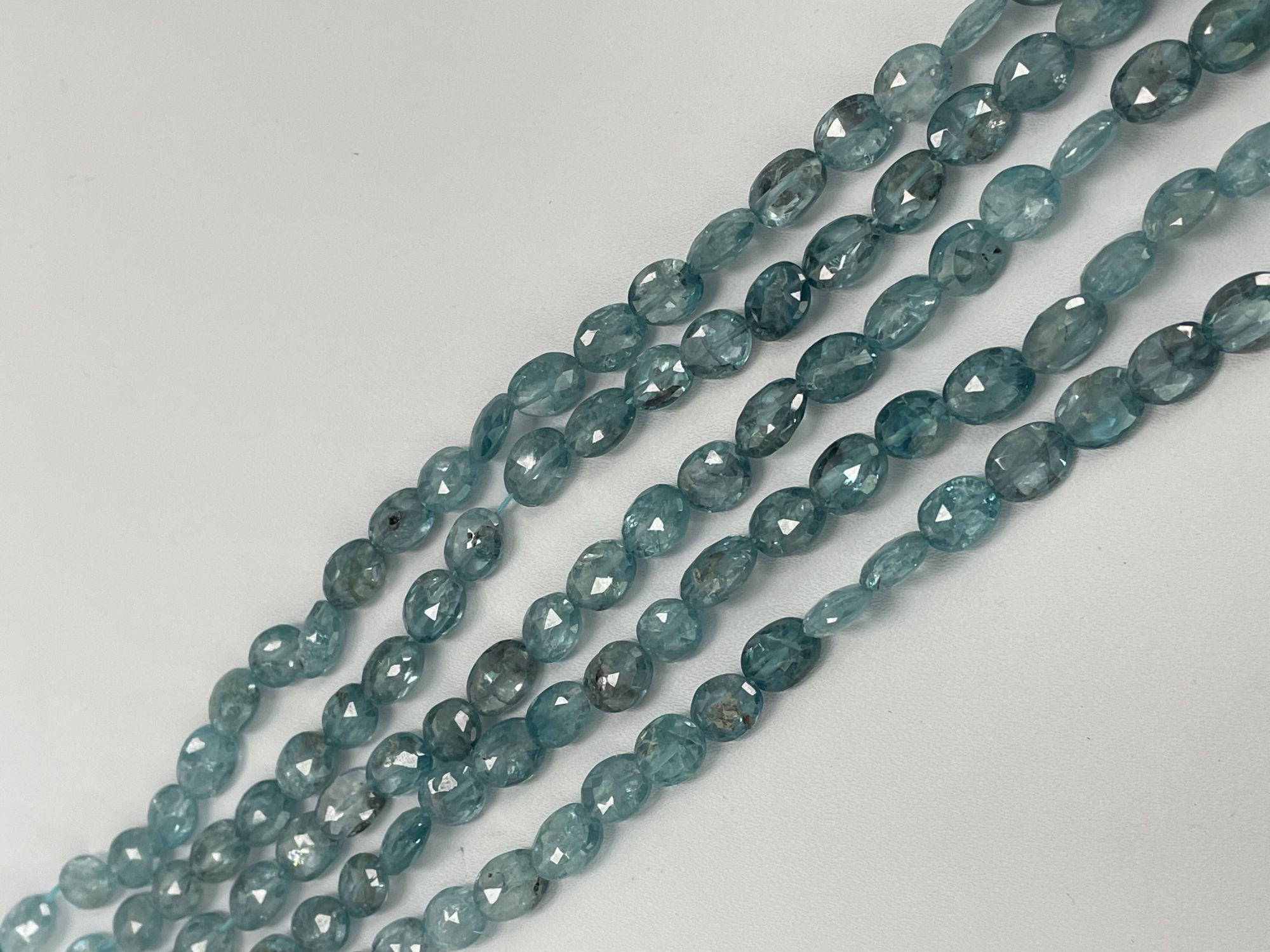 Blue Zircon Oval Faceted