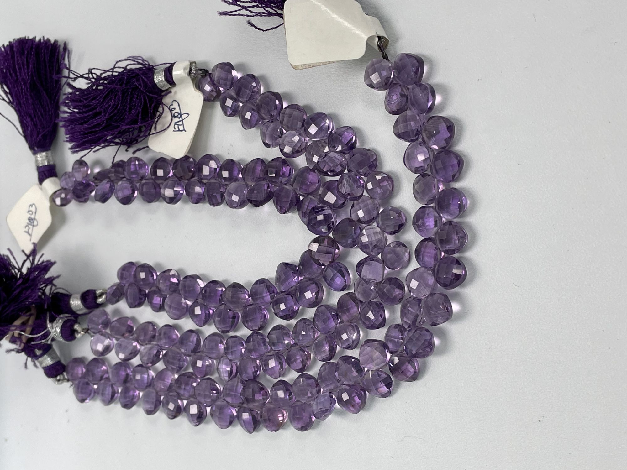 Purple Amethyst Cushion Faceted