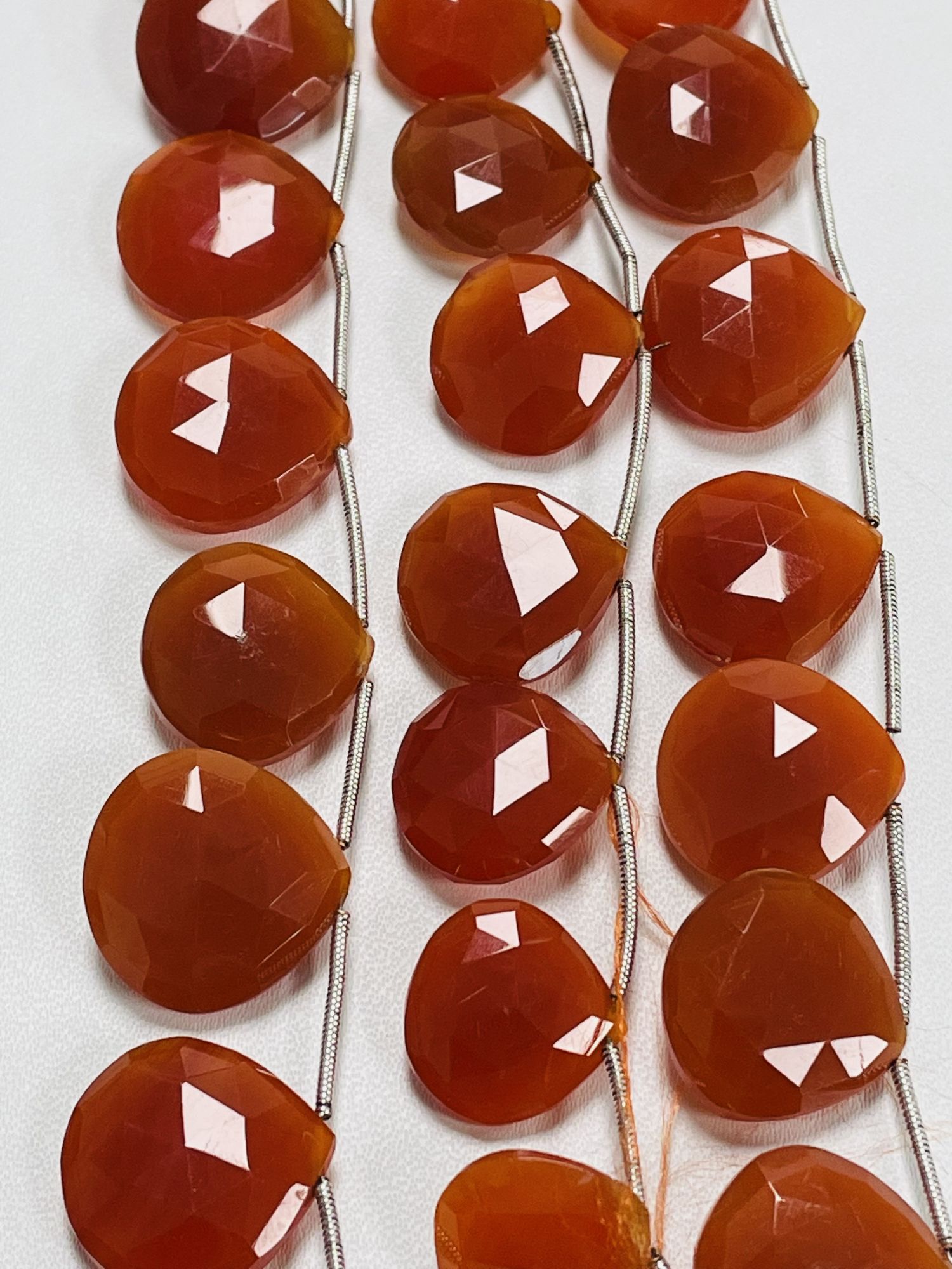 Carnelian Heart Faceted