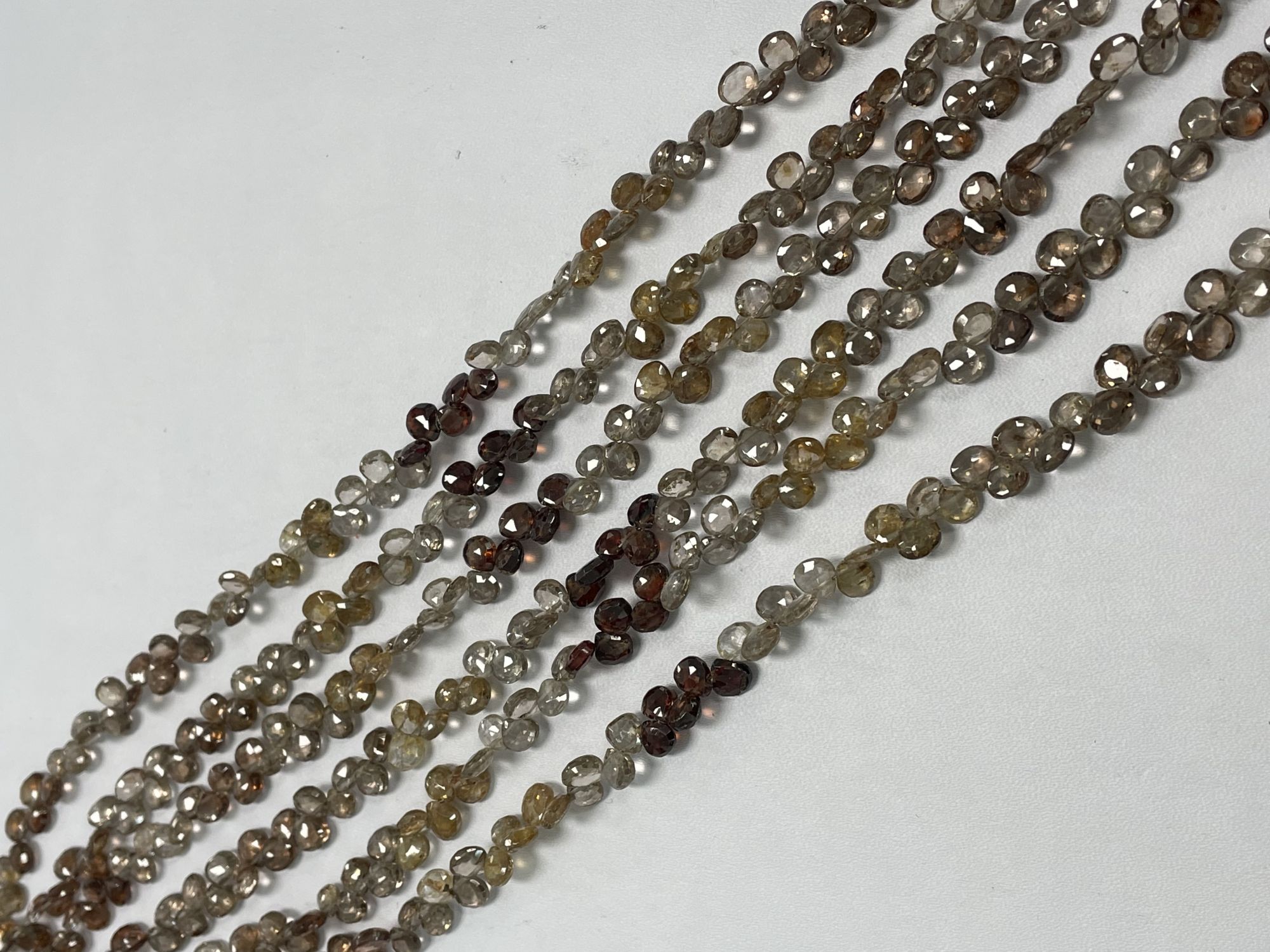 Shaded Zircon Heart Faceted