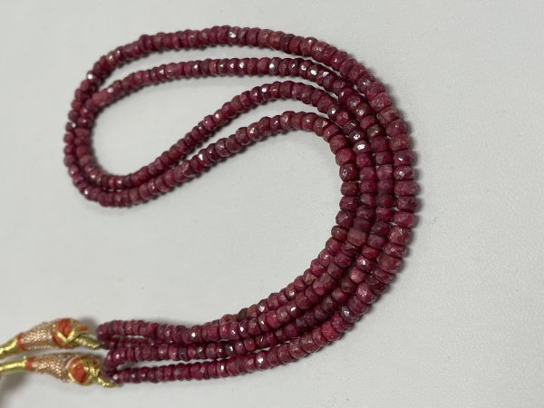 Ruby Rondelle Faceted