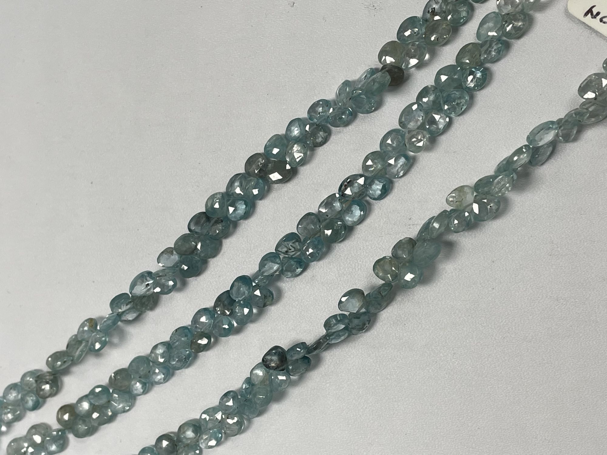 Blue Zircon Heart Faceted