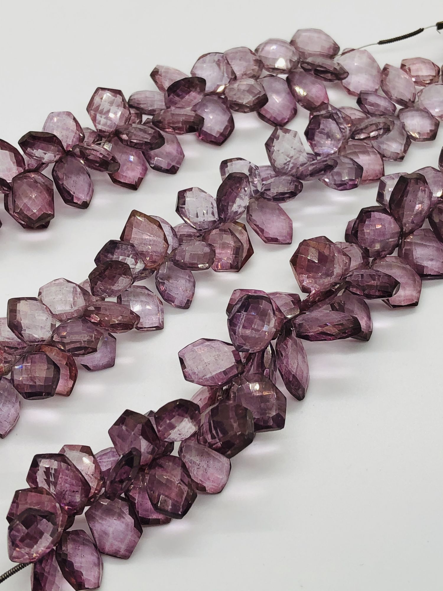 Pink Mystic Quartz Funky Cut Hexagon