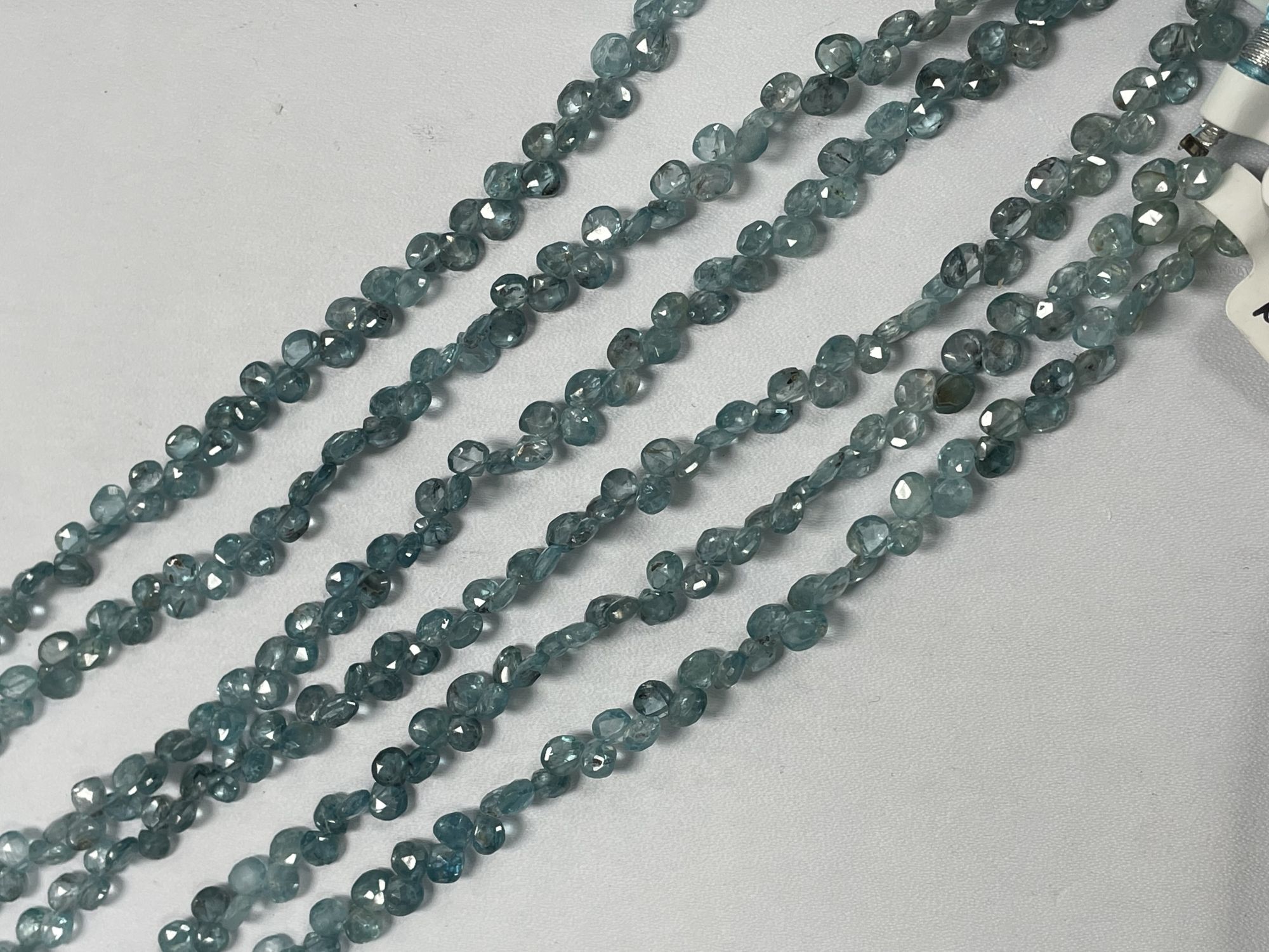 Blue Zircon Heart Faceted