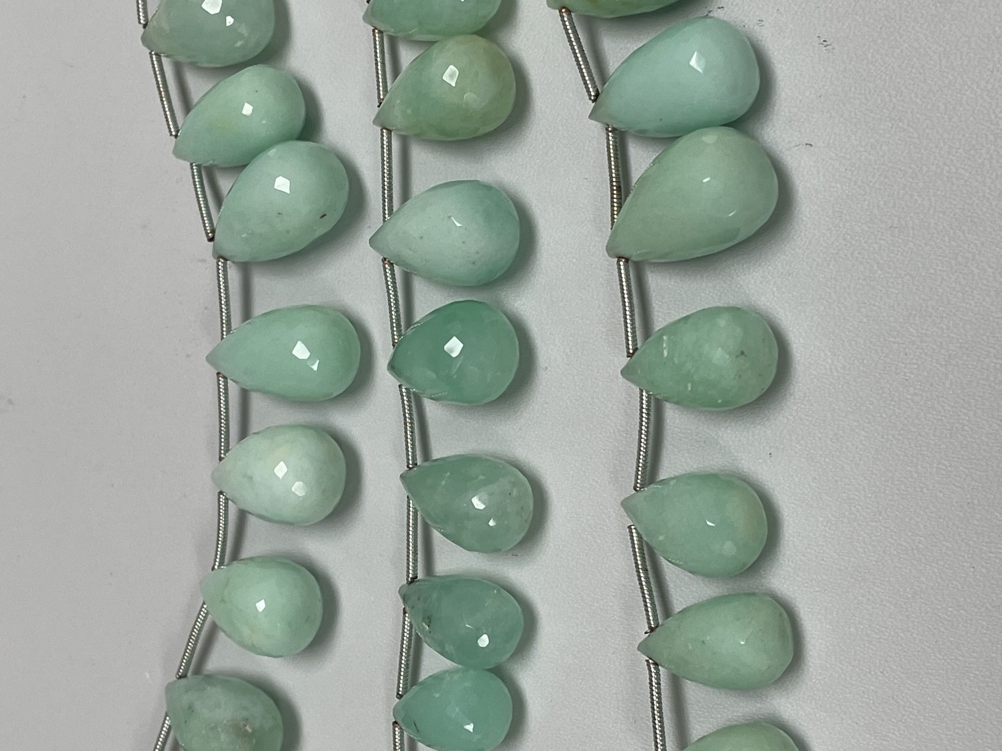 Chrysoprase Drop Faceted