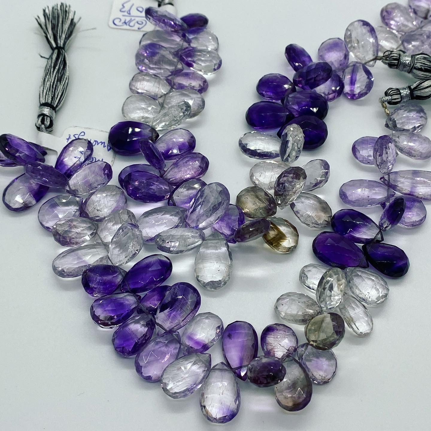Moss Amethyst Pear Faceted